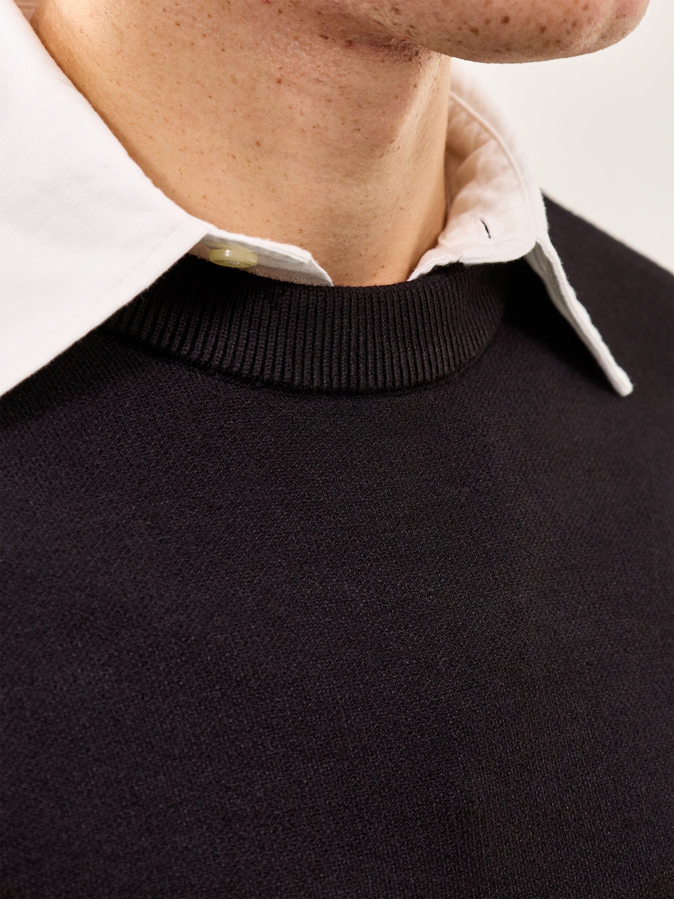 Teller Relaxed Crew Neck Sweatshirt Black