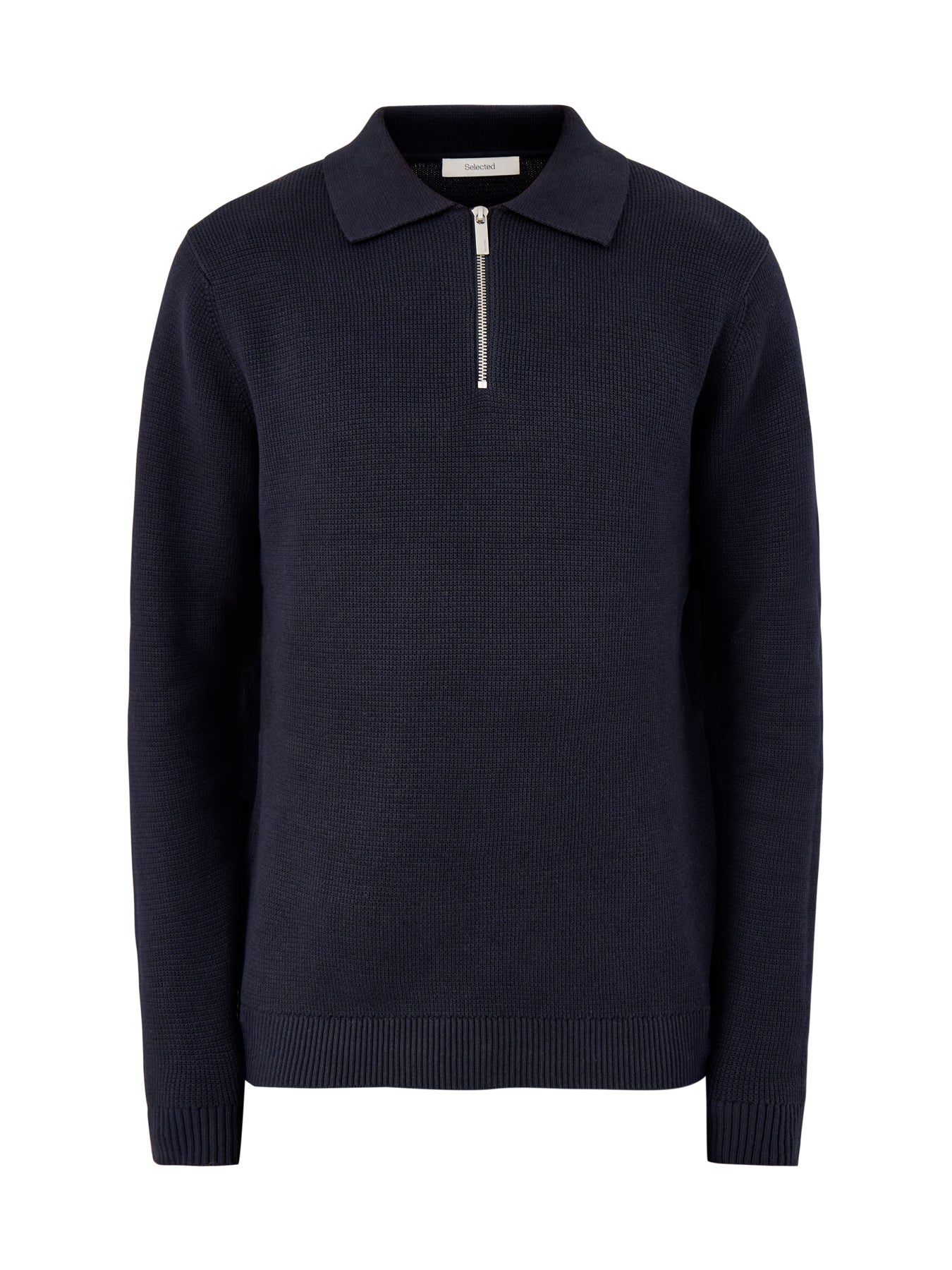 Knit Half Zip Polo Navy