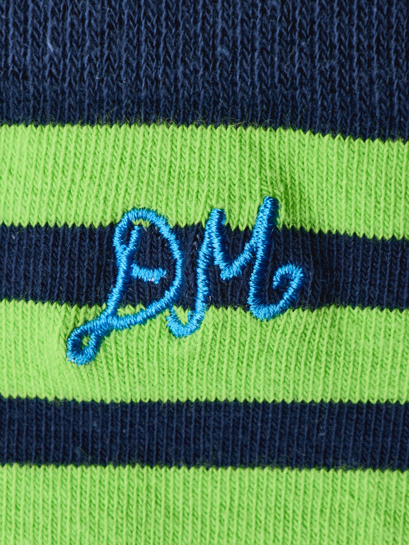2 Pack Socks Navy Green Stripe & Spot