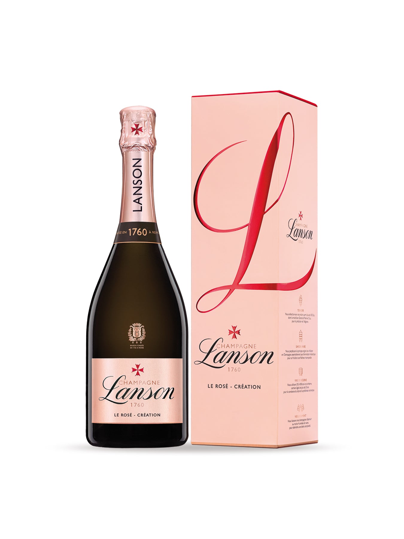Lanson Le Rosé Creation NV Champagne Gift Box