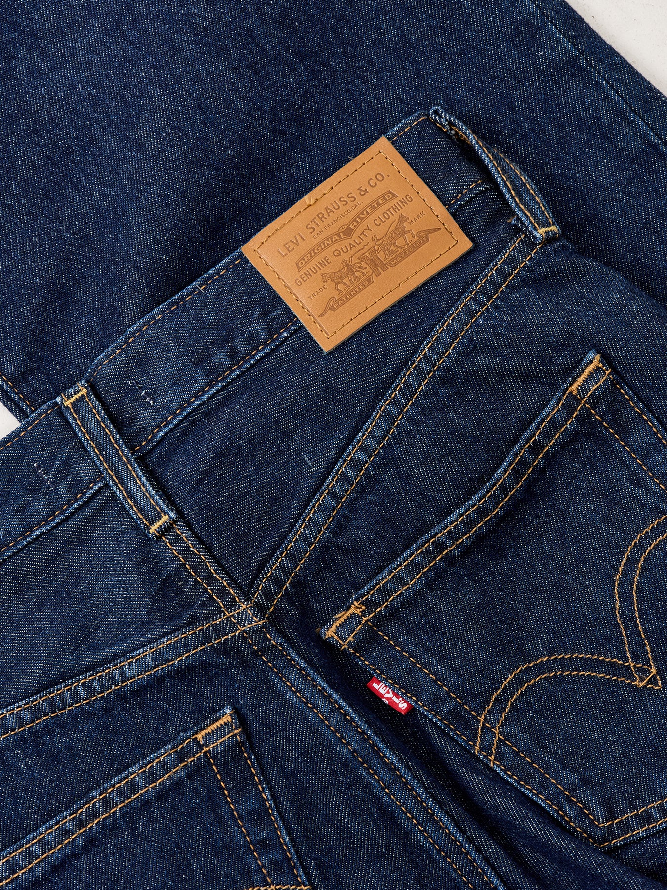 Ribcage Wide Leg Jeans Dark Indigo