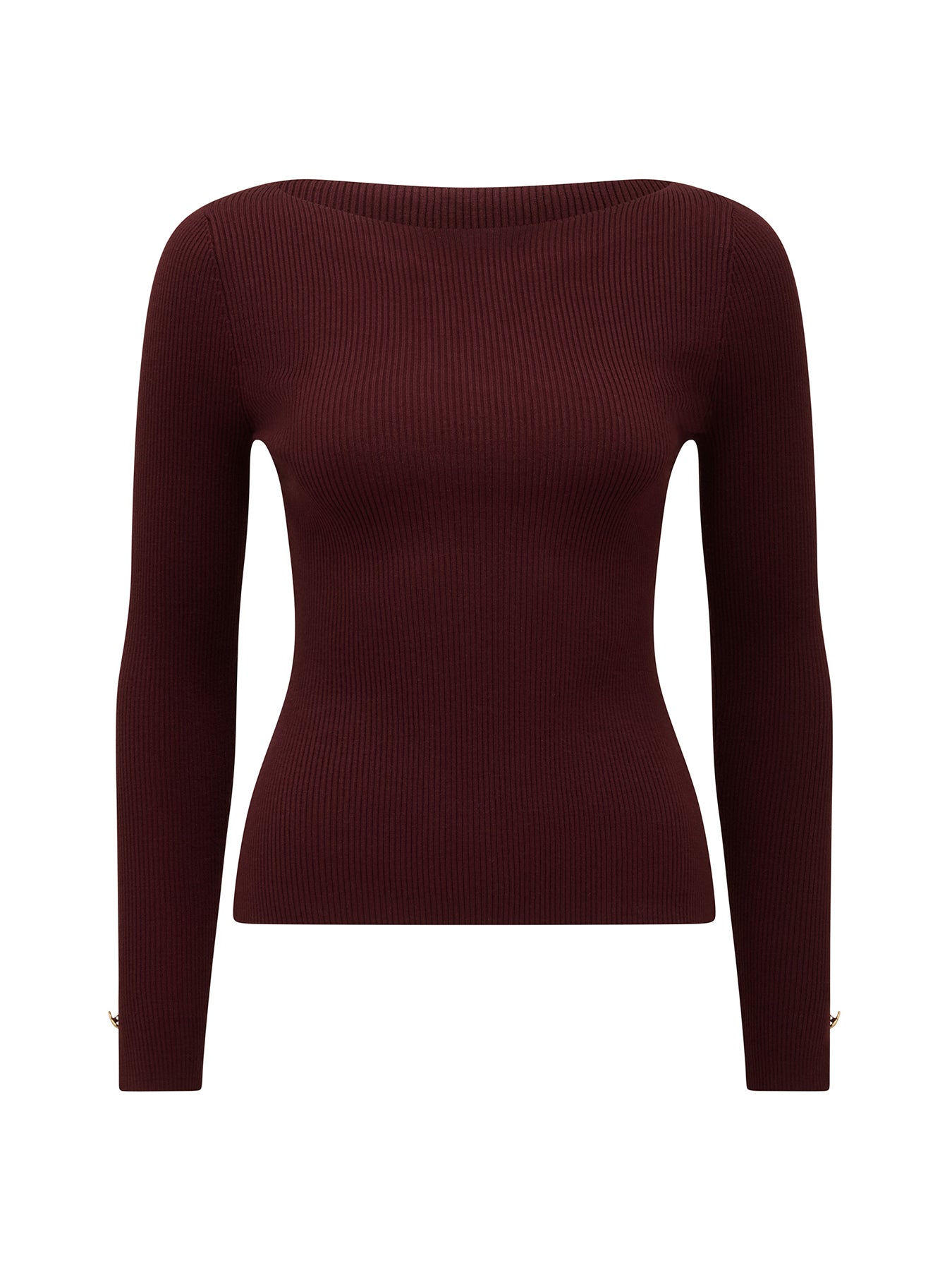 Alaia Ribbed Knitted Top Red
