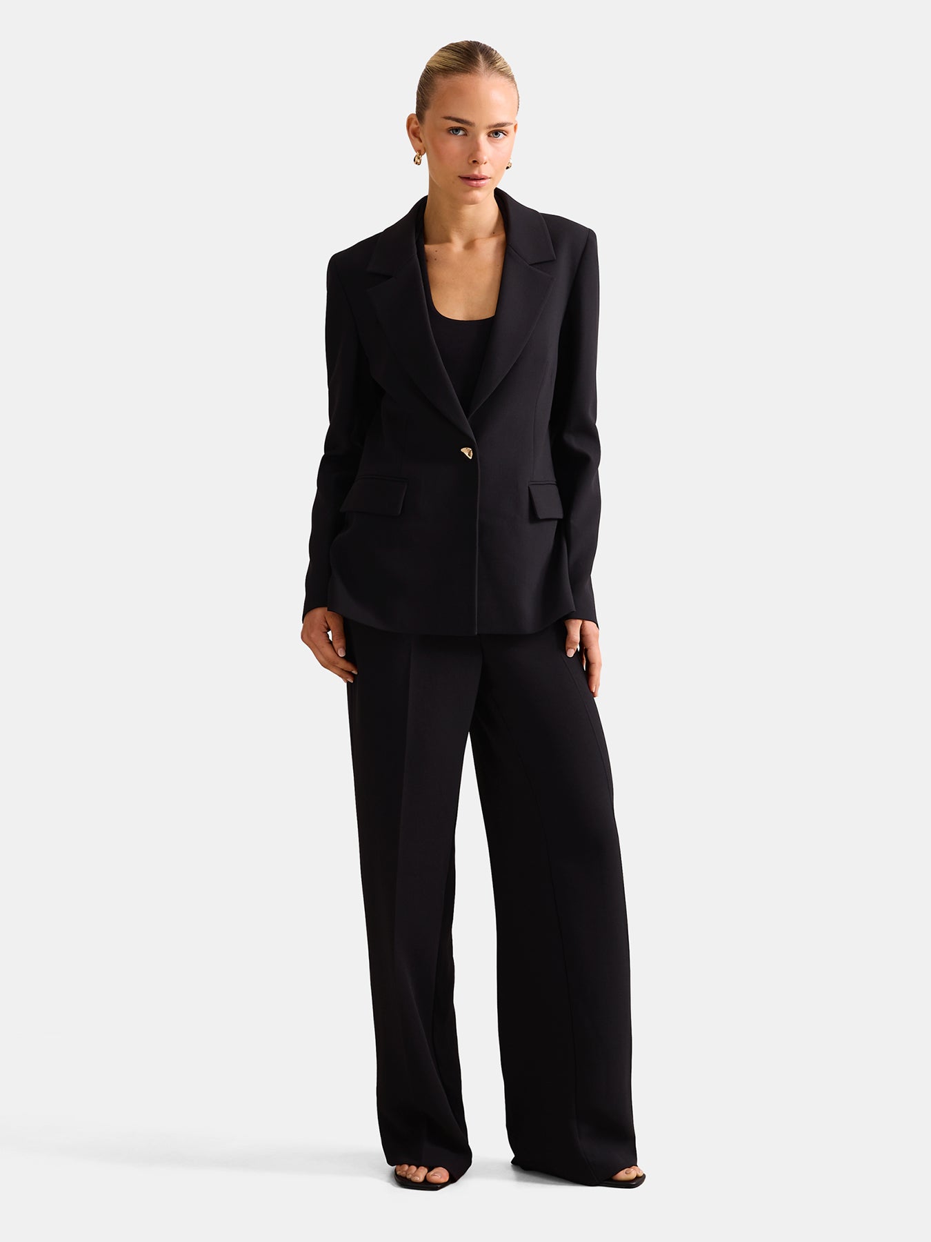 Victoria Single Breasted Blazer Black