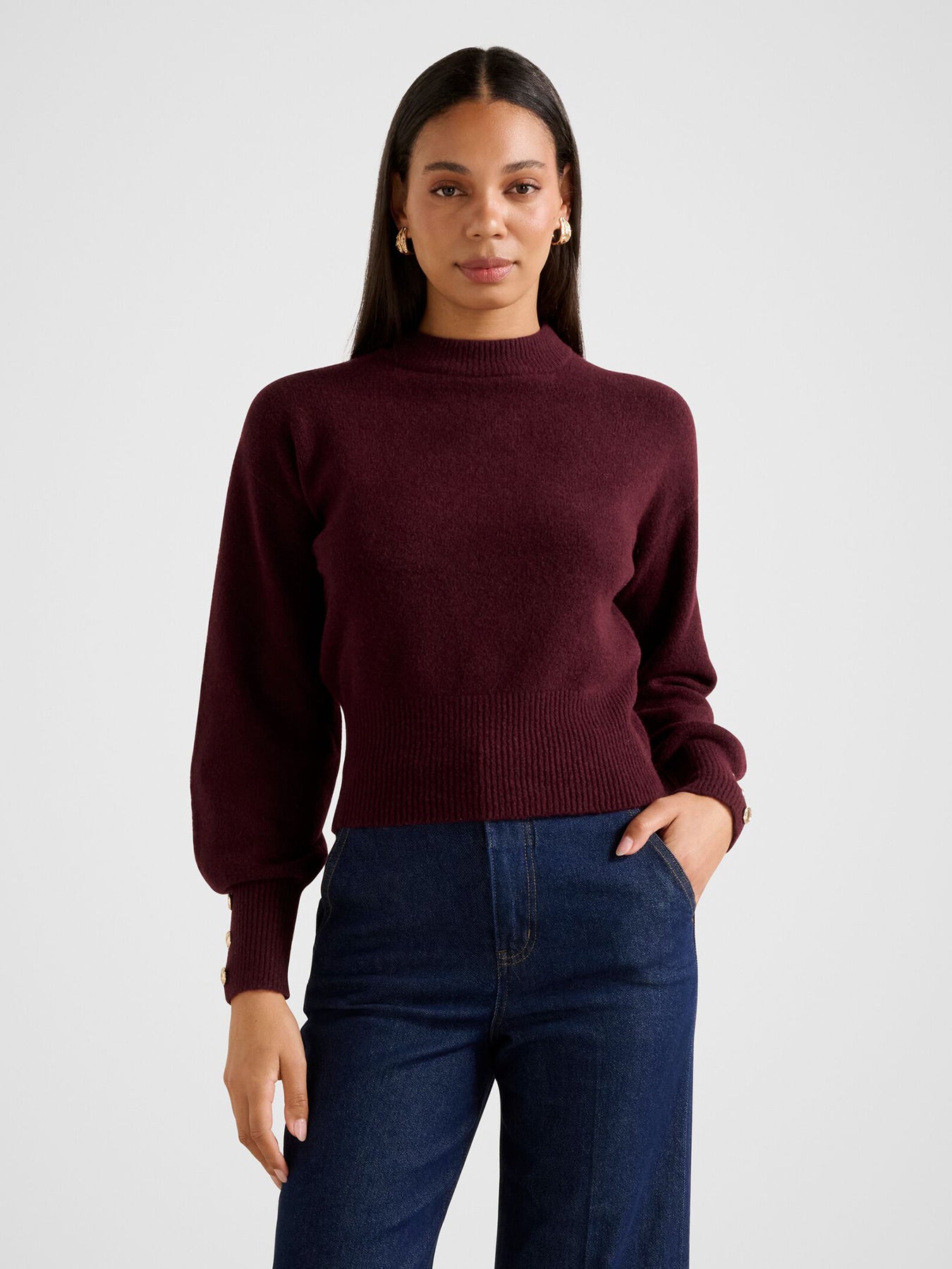Millie Crew Neck Sweater Purple
