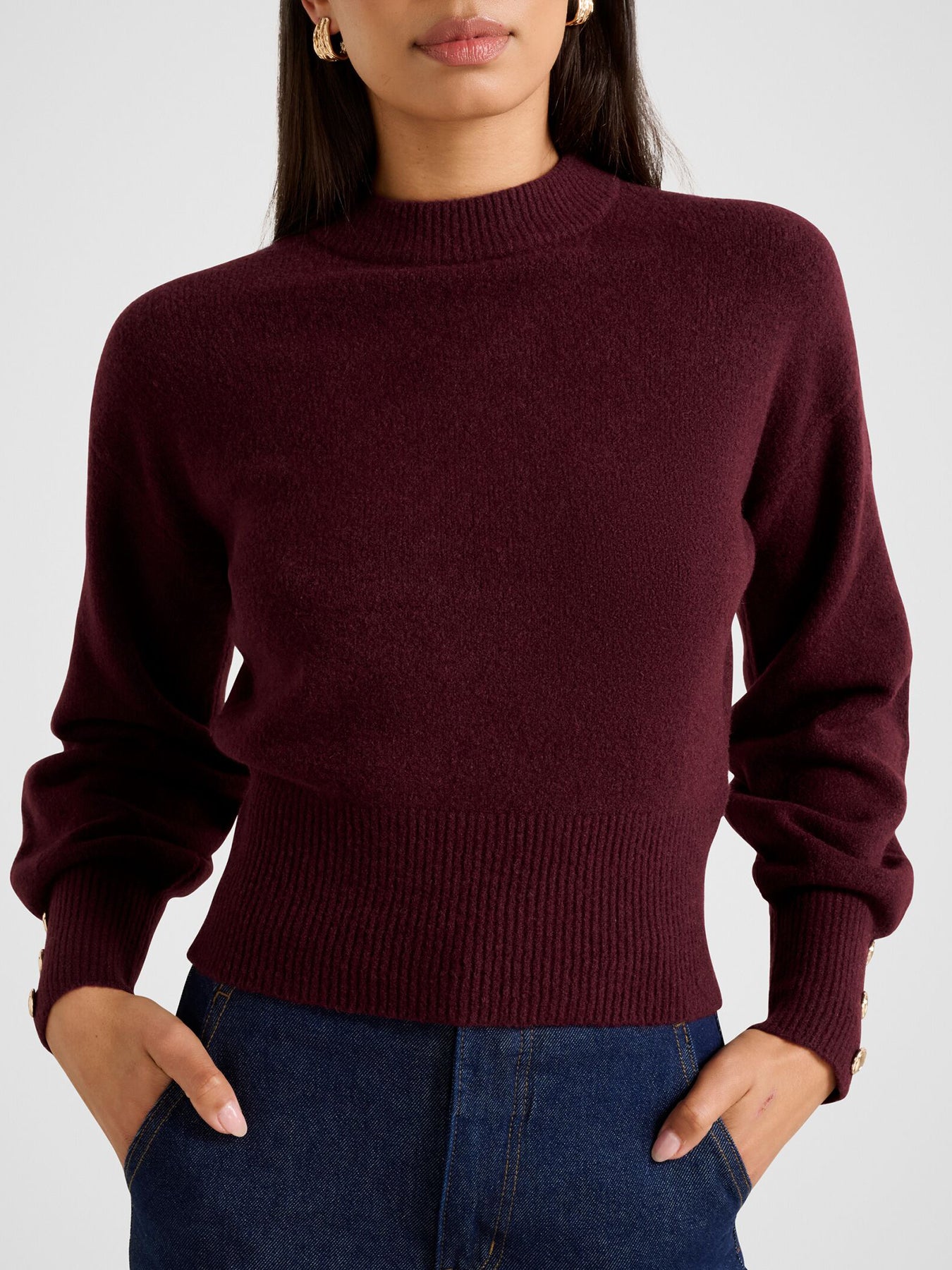 Millie Crew Neck Sweater Purple