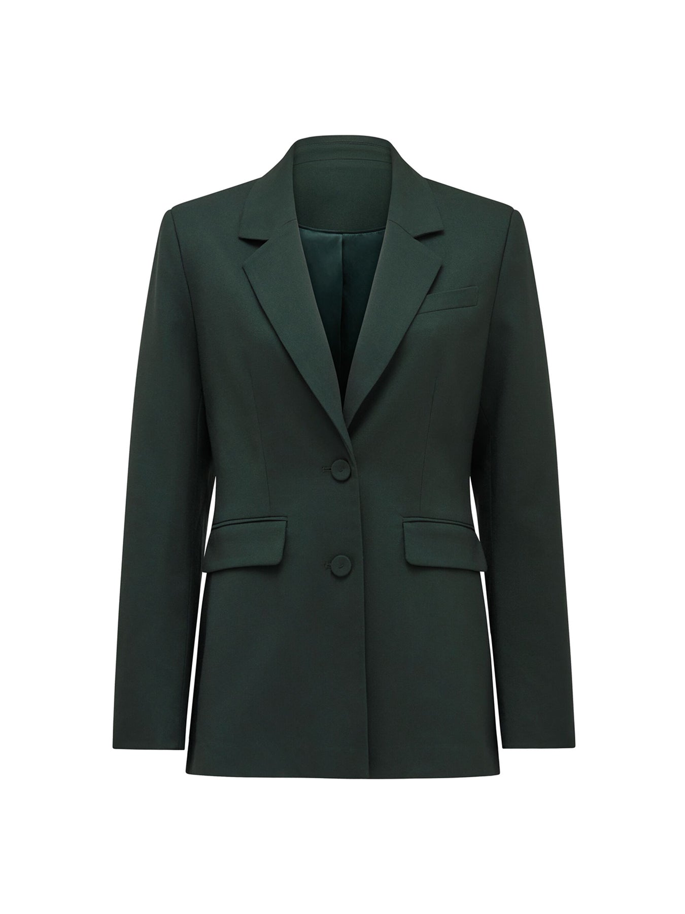 Clarette Nipped Waist Blazer Green