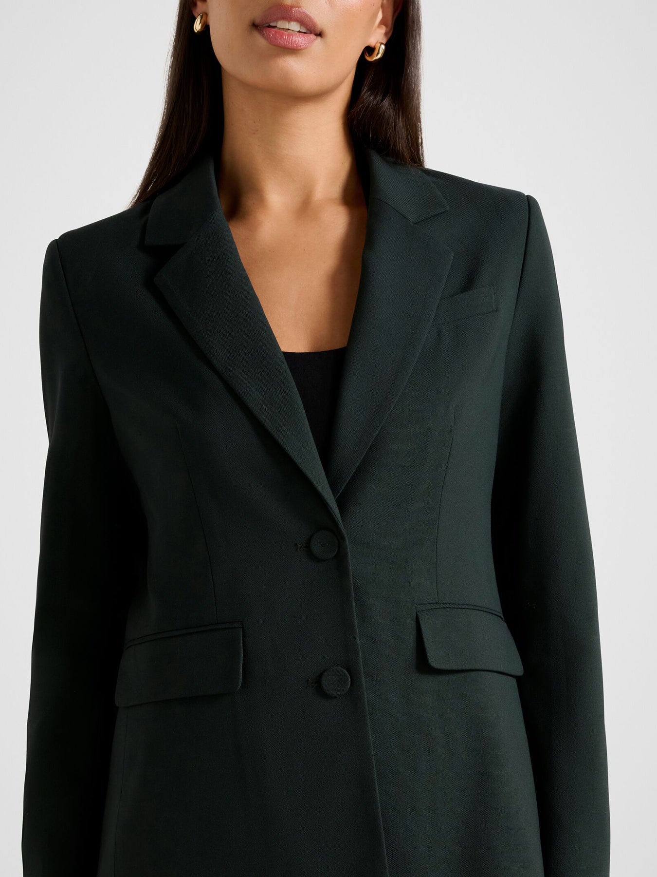 Clarette Nipped Waist Blazer Green