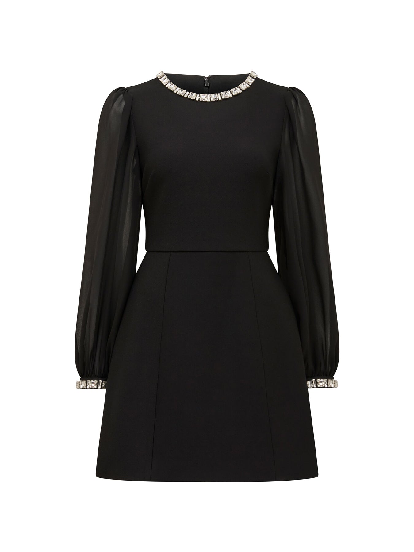 Indiana Embellished Mini Dress Black