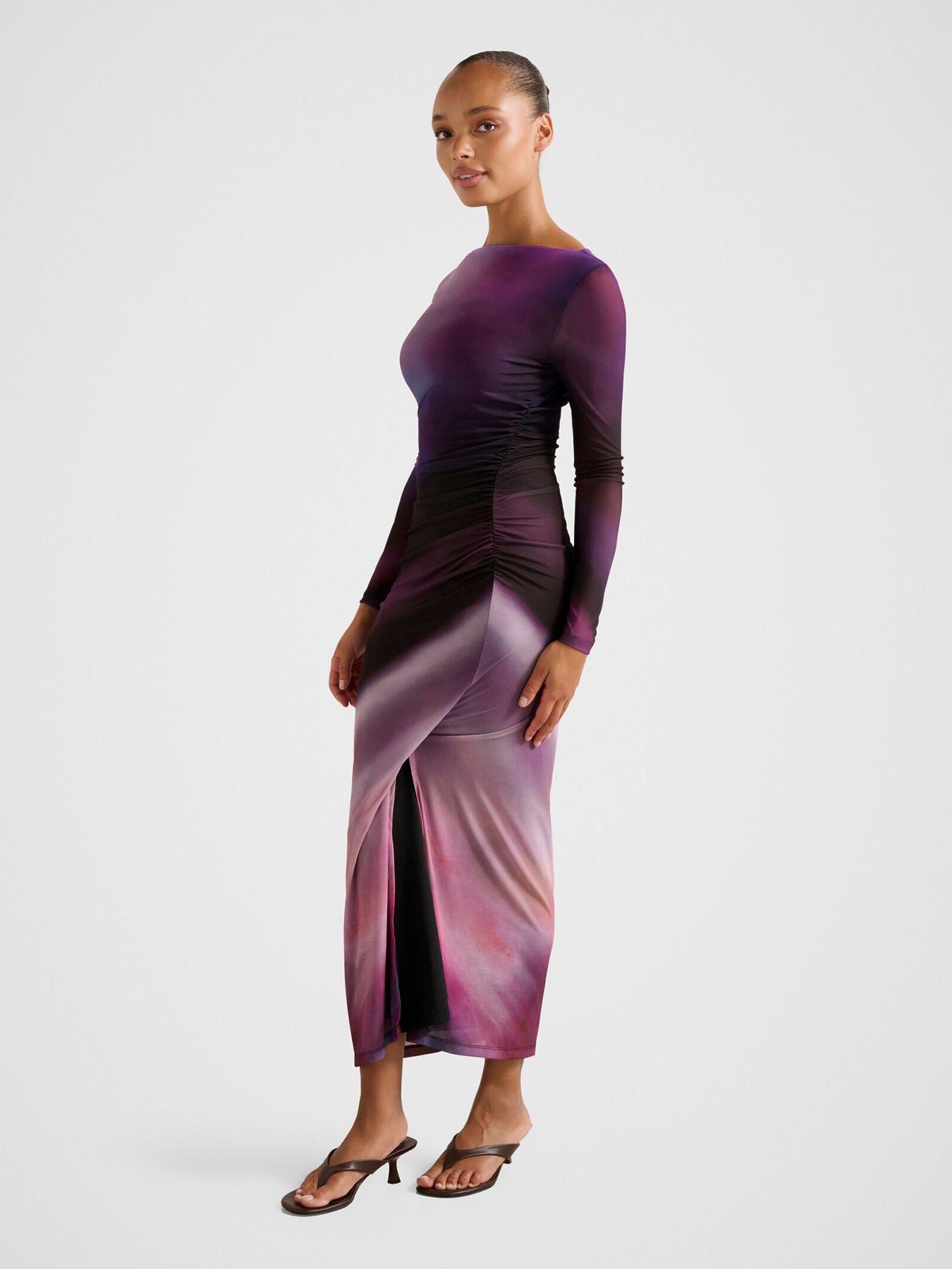 Stephanie Long Sleeved Midi Dress