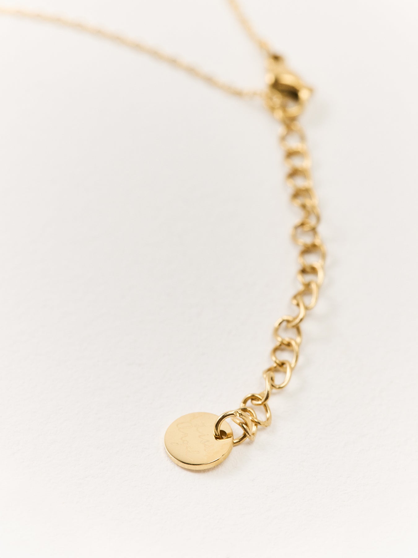 Tiny Antiqued Heart Pendant Necklace Gold