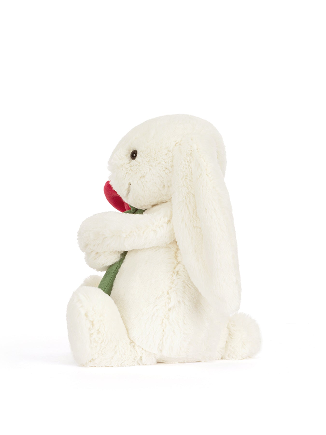 Cream Bunny with Rose