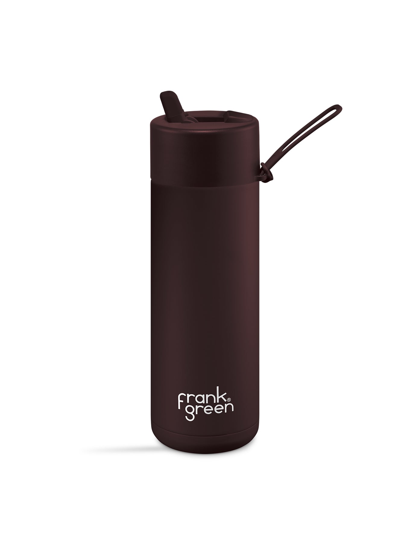 Ceramic reusable water bottle Chocolate brown