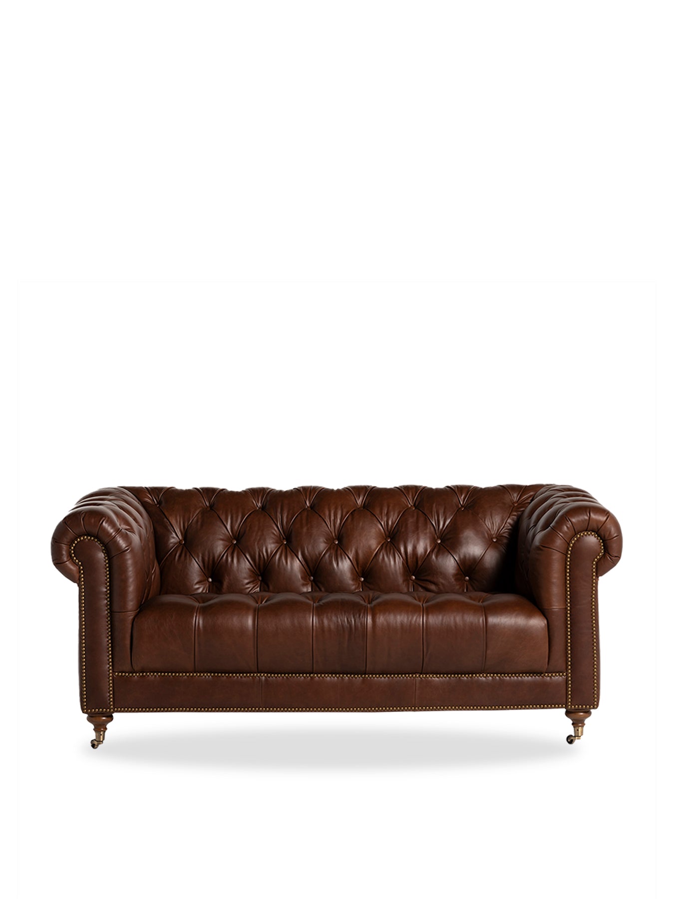 Caversham Chesterfield 2 Seater Sofa Brown
