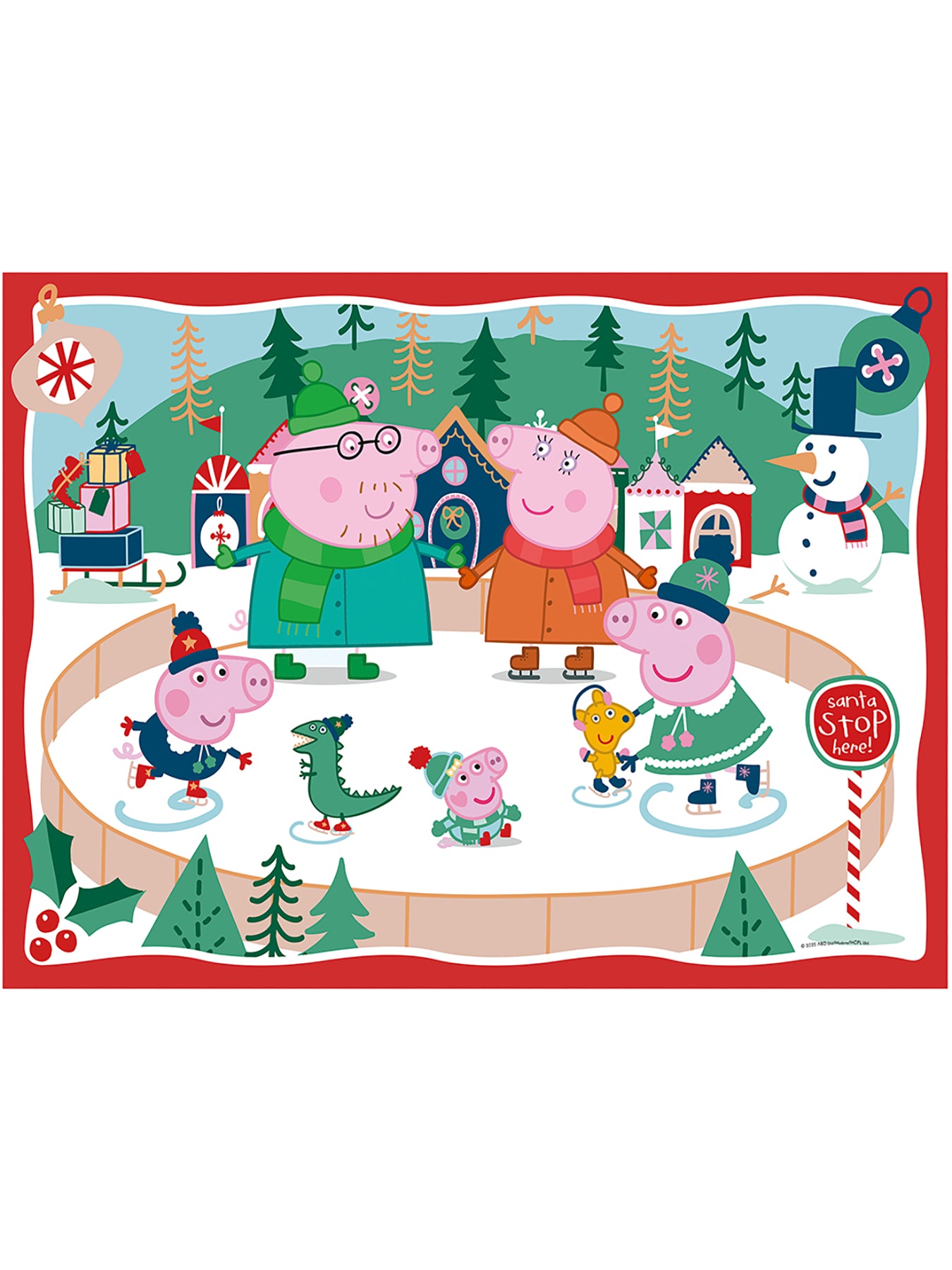 Peppa Pig Christmas Giant Floor Puzzle 24pc