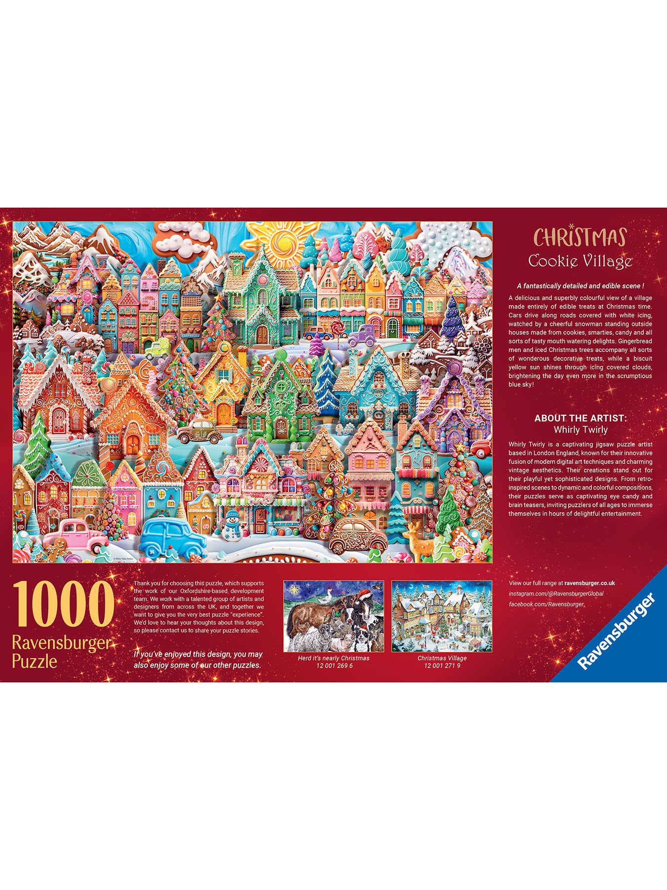 Christmas Cookie Village 1000pc