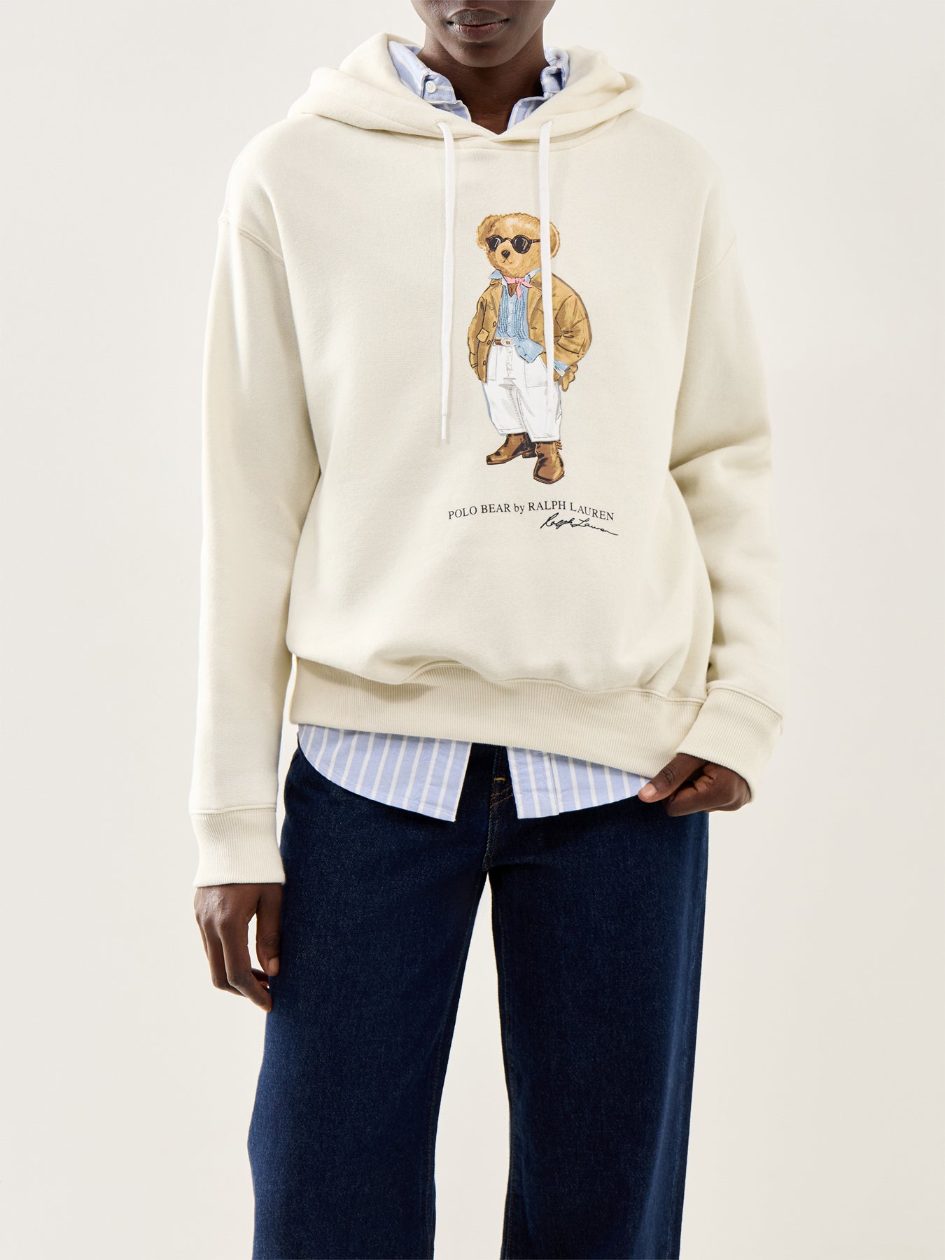 Polo Bear Hoodie Cream