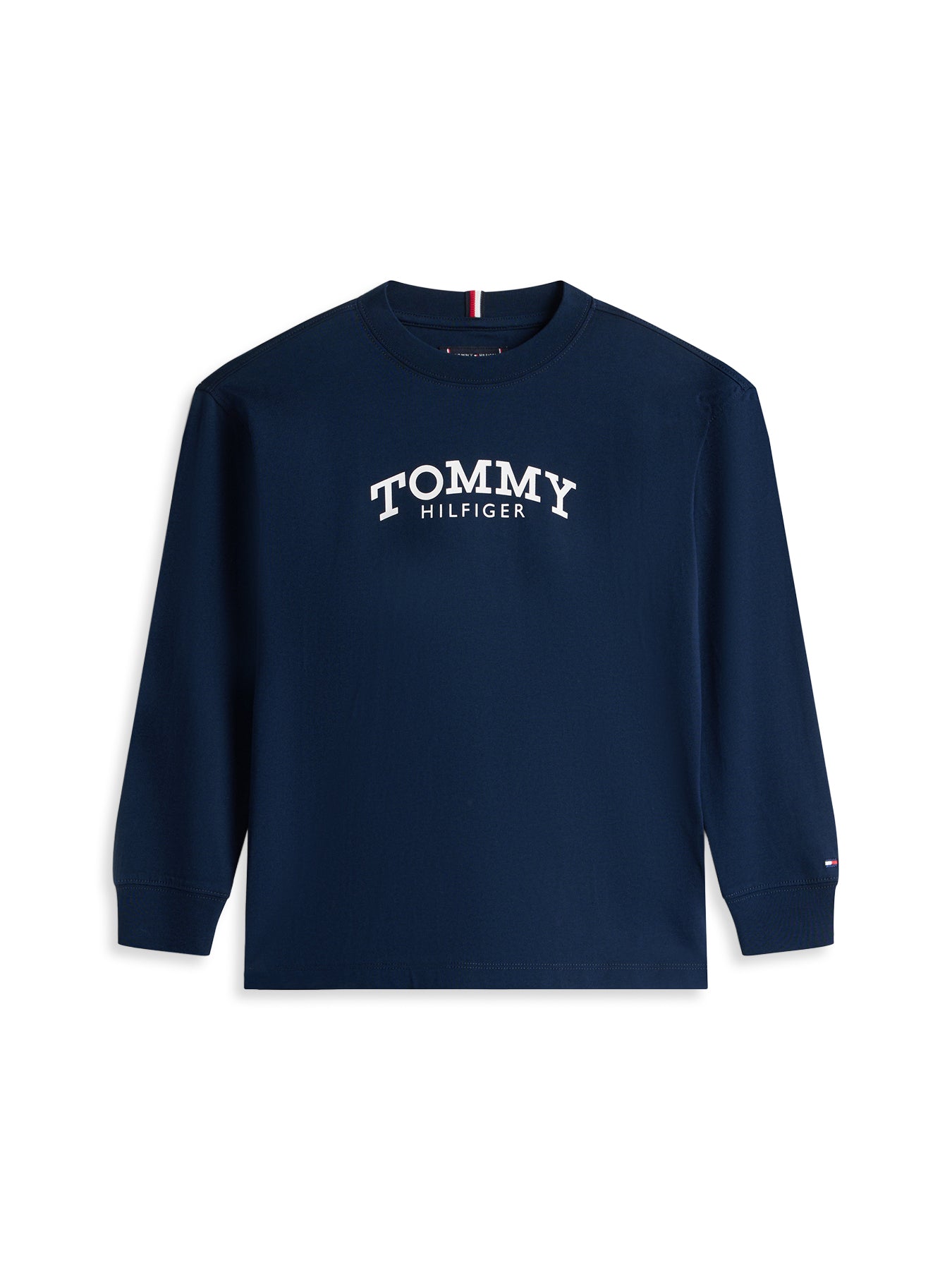 Kids’ Logo Print Long Sleeve T-Shirt Blue