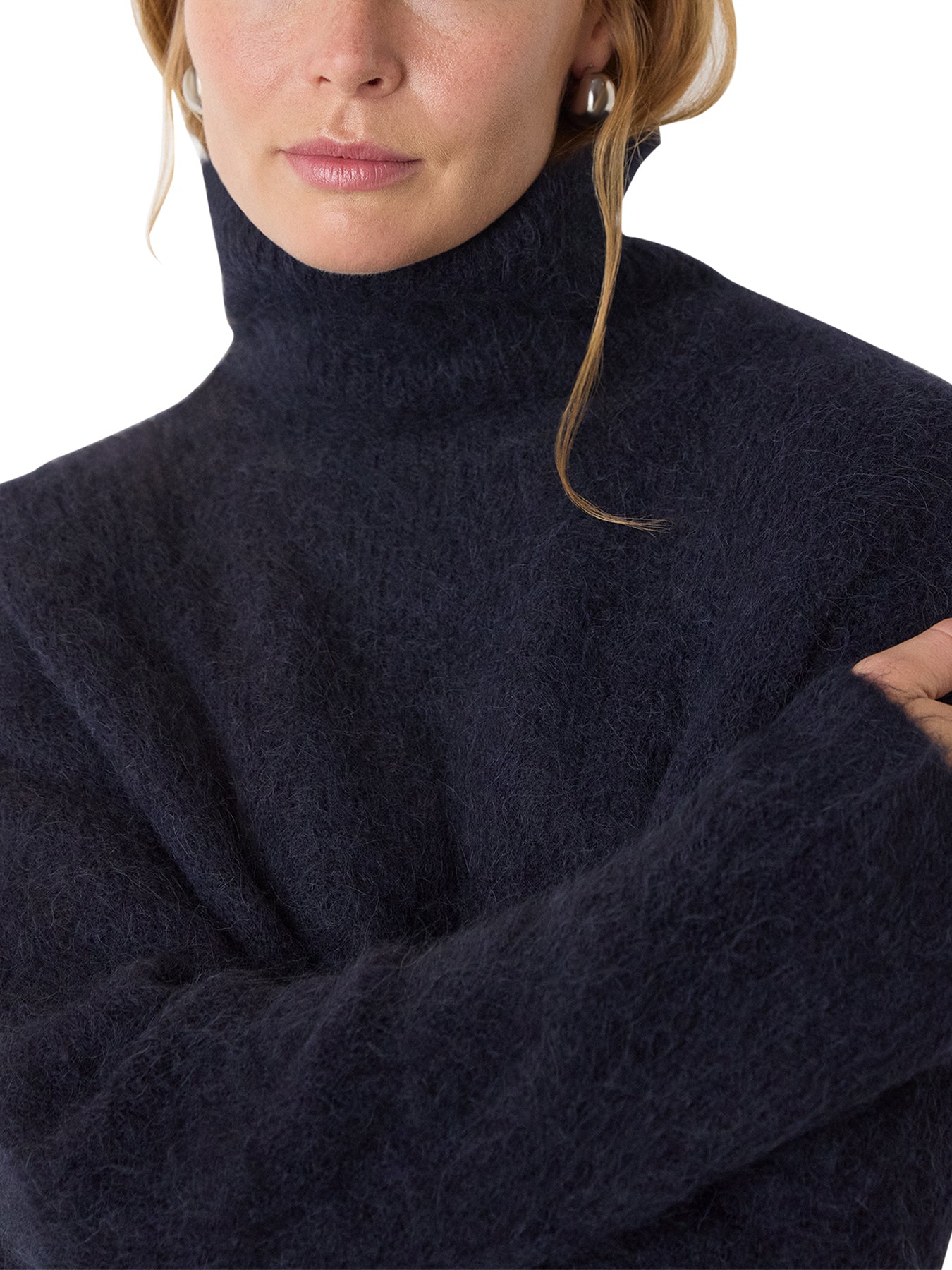 Alpaca Blend Funnel Knit