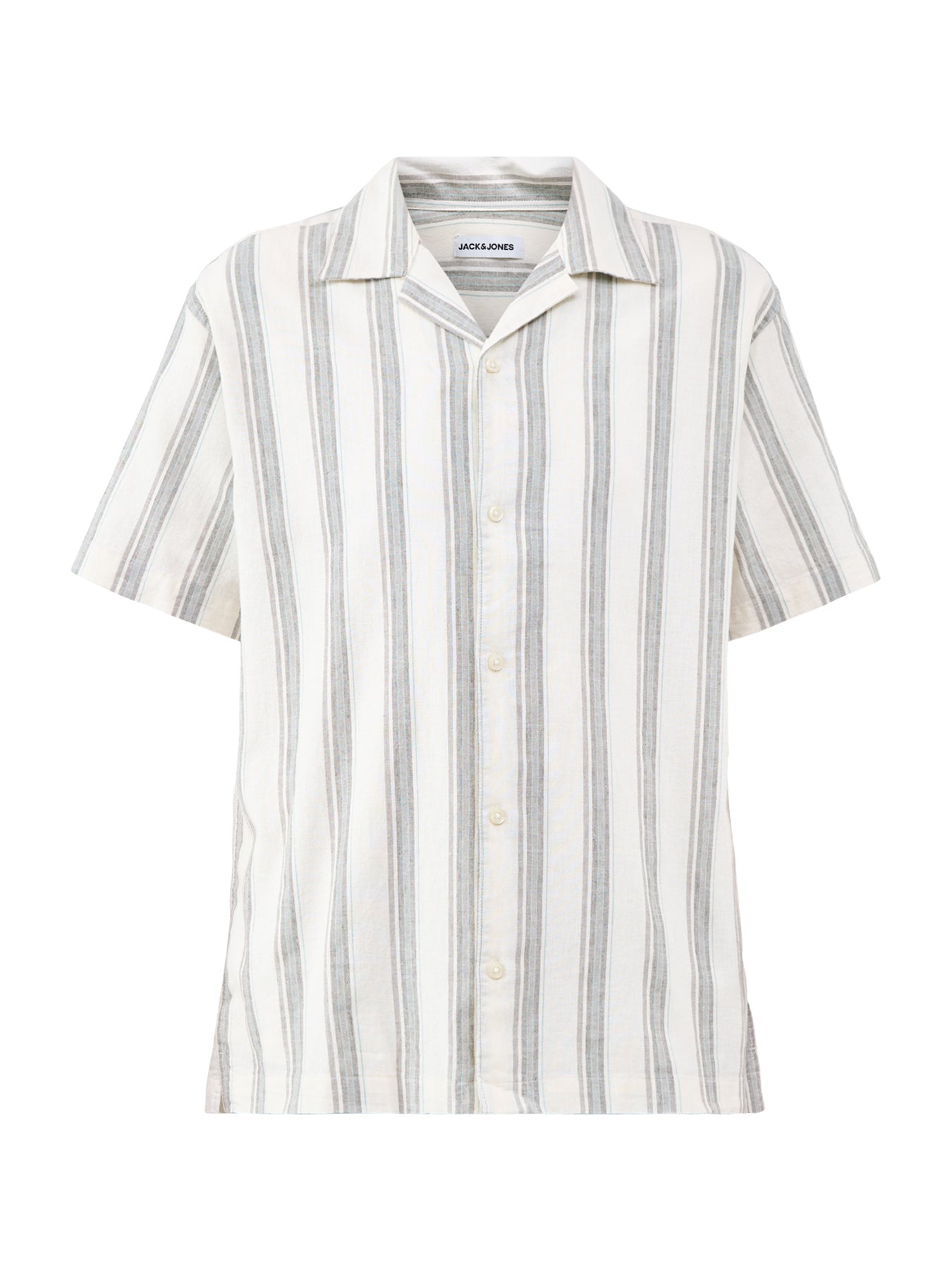 Breeze Stripe Short Sleeve Shirt Cream