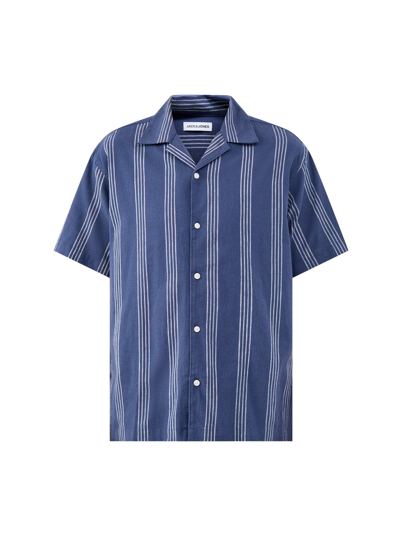 Breeze Stripe Short Sleeve Shirt Navy