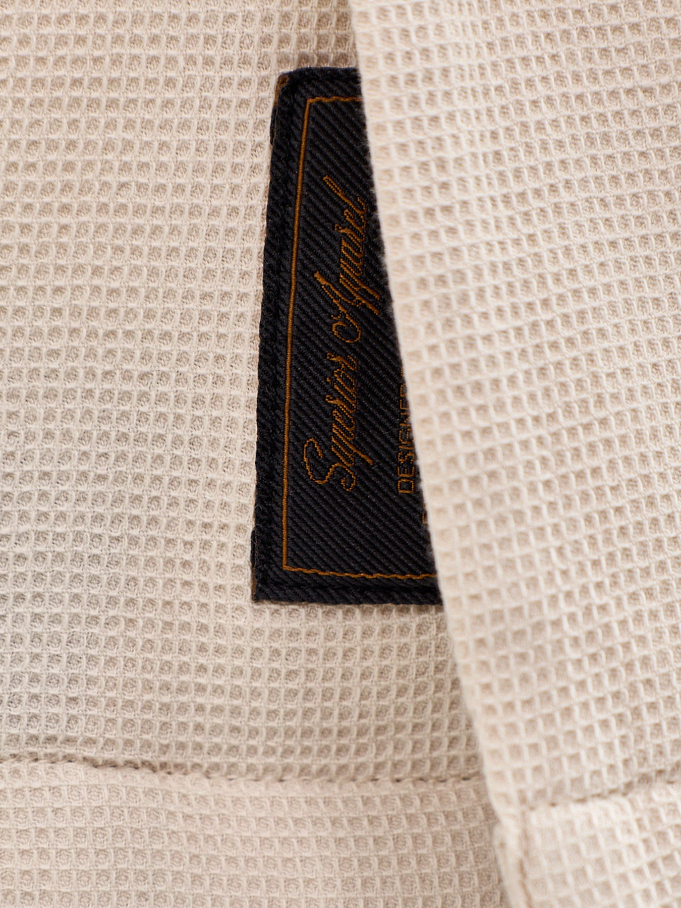 Global Waffle Resort Shirt Beige
