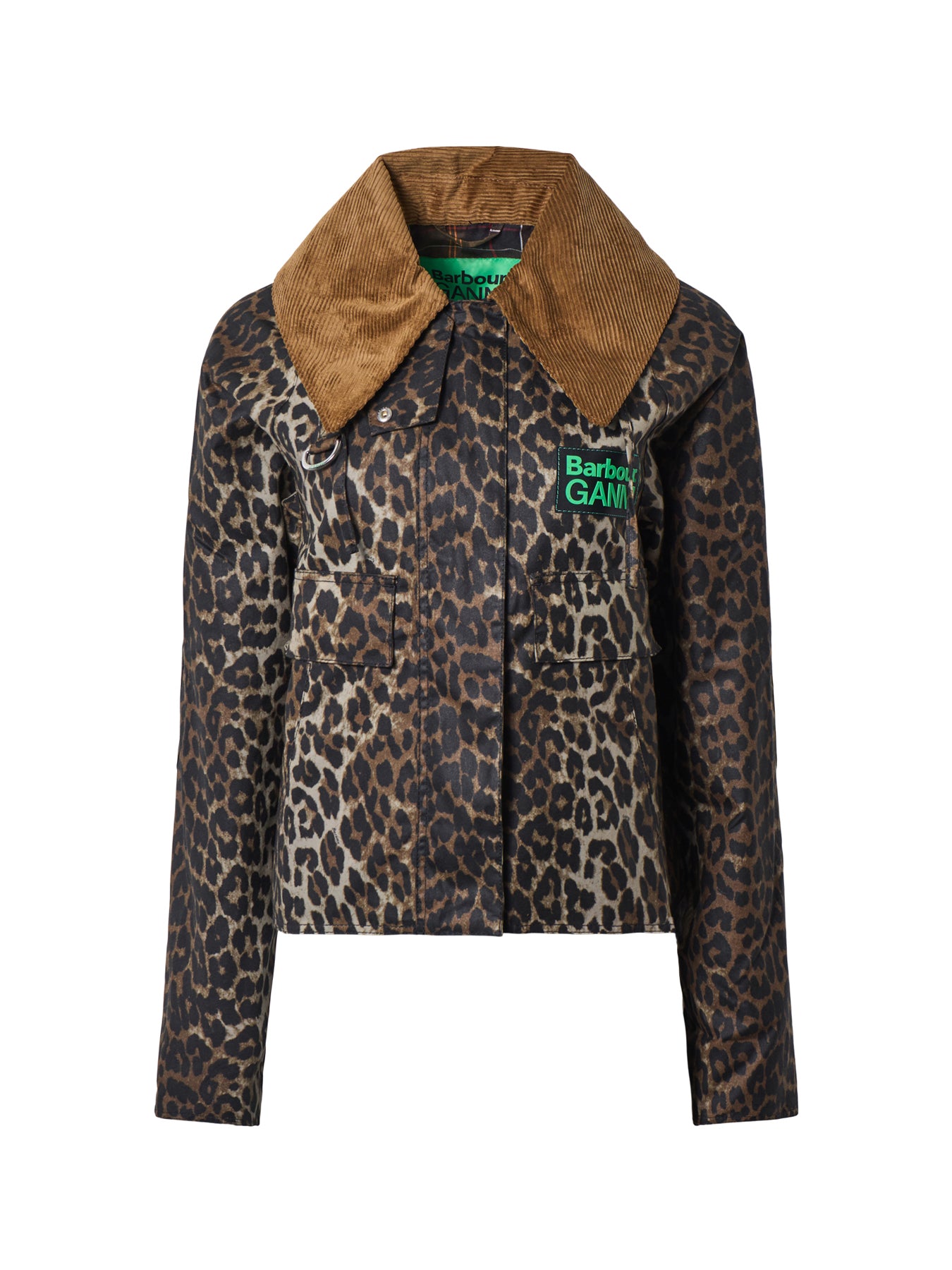 Barbour x Ganni Printed Hooded Wax Anorak Jacket – Fenwick