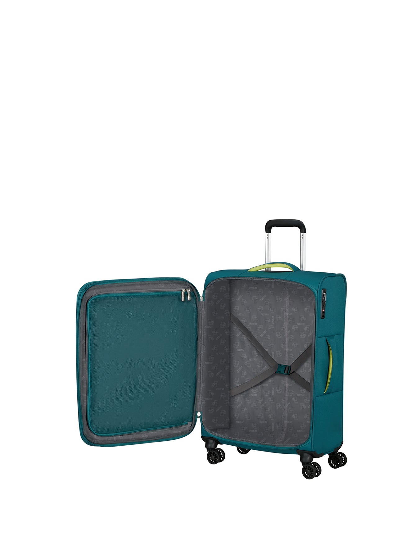 Cloudrider Medium Expandable Spinner Suitcase 44cm Misty Teal