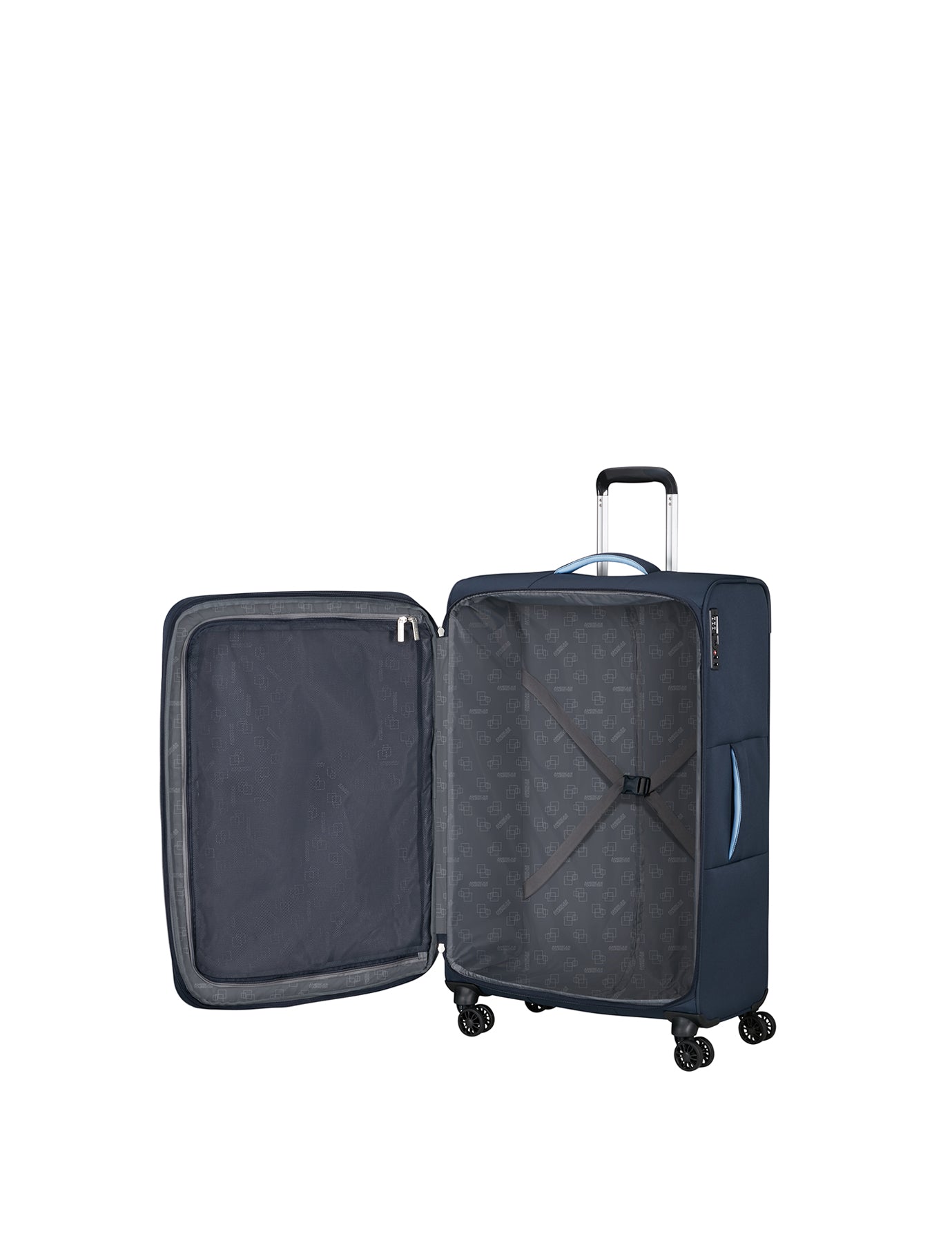 Cloudrider Large Expandable Spinner Suitcase Sky Navy 49cm