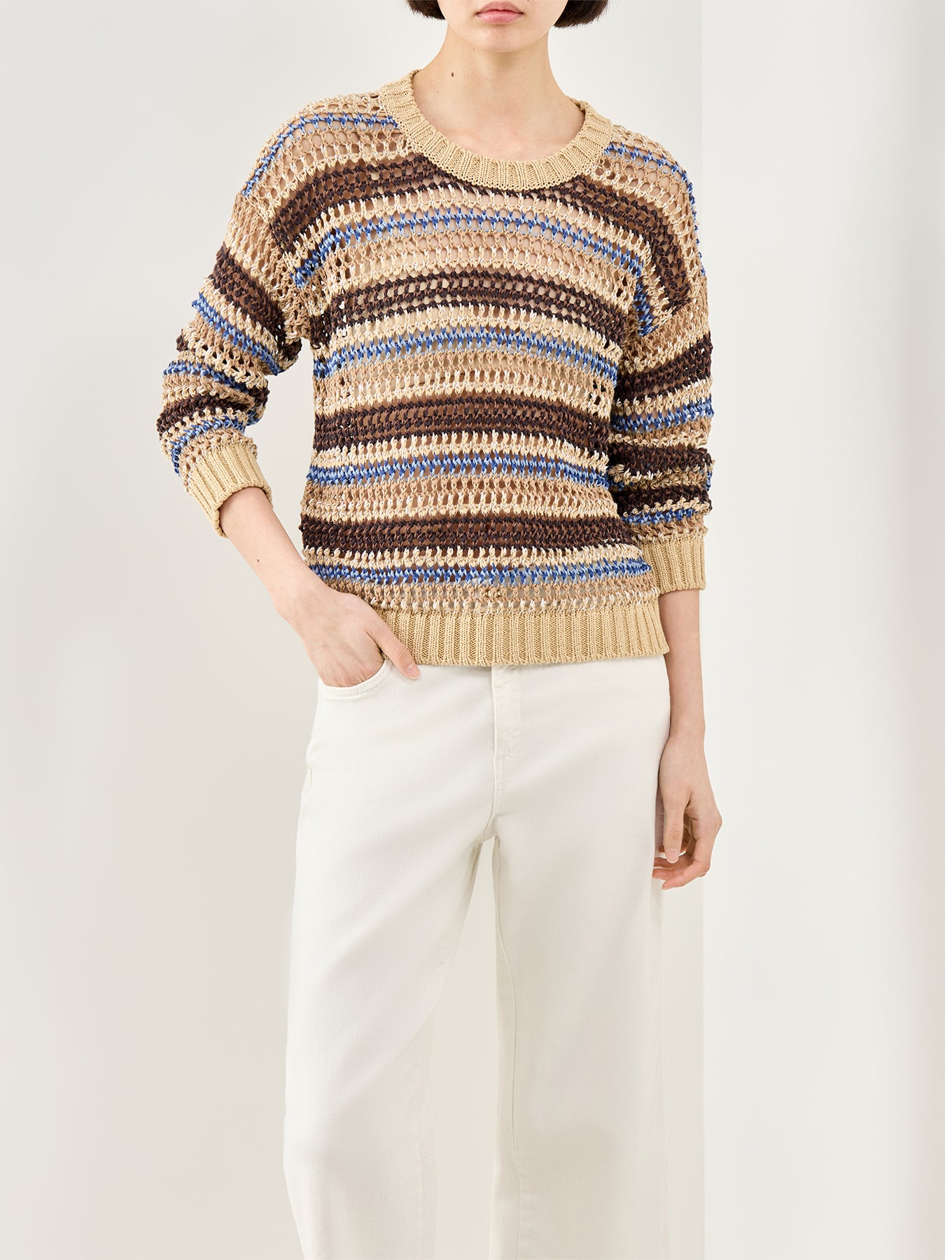 WKD Onirica Striped Sweater Brown