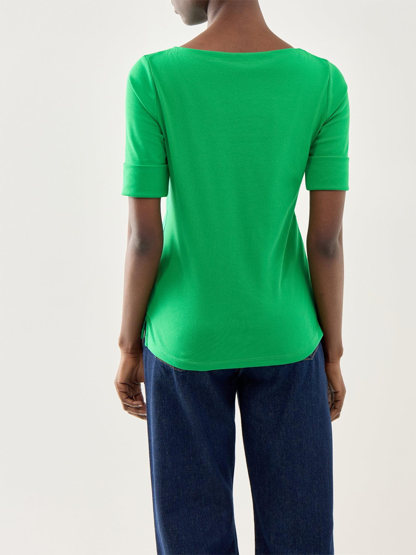 Judy Elbow Sleeve Knit Green