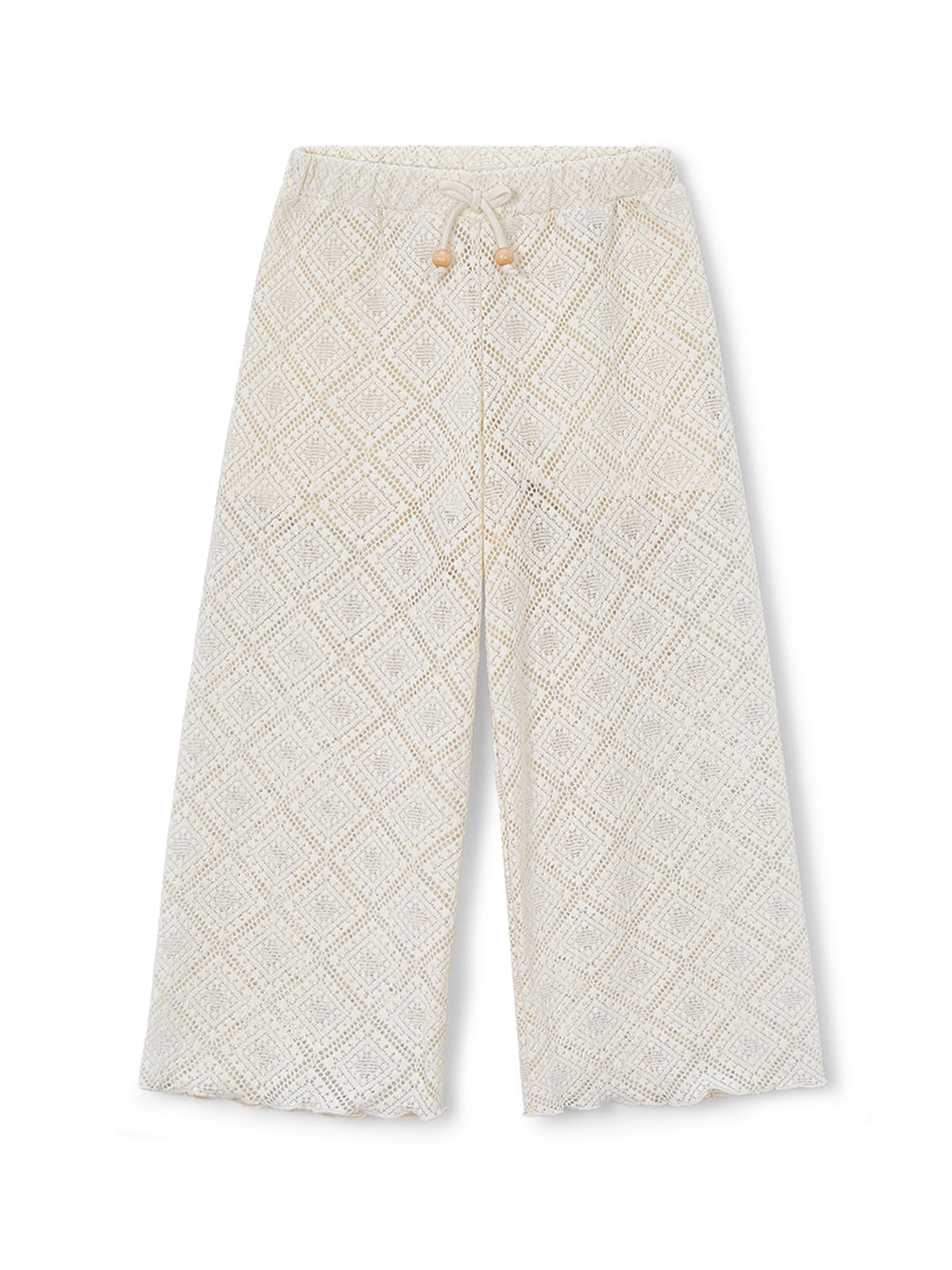 Kids’ Crochet Trousers Cream