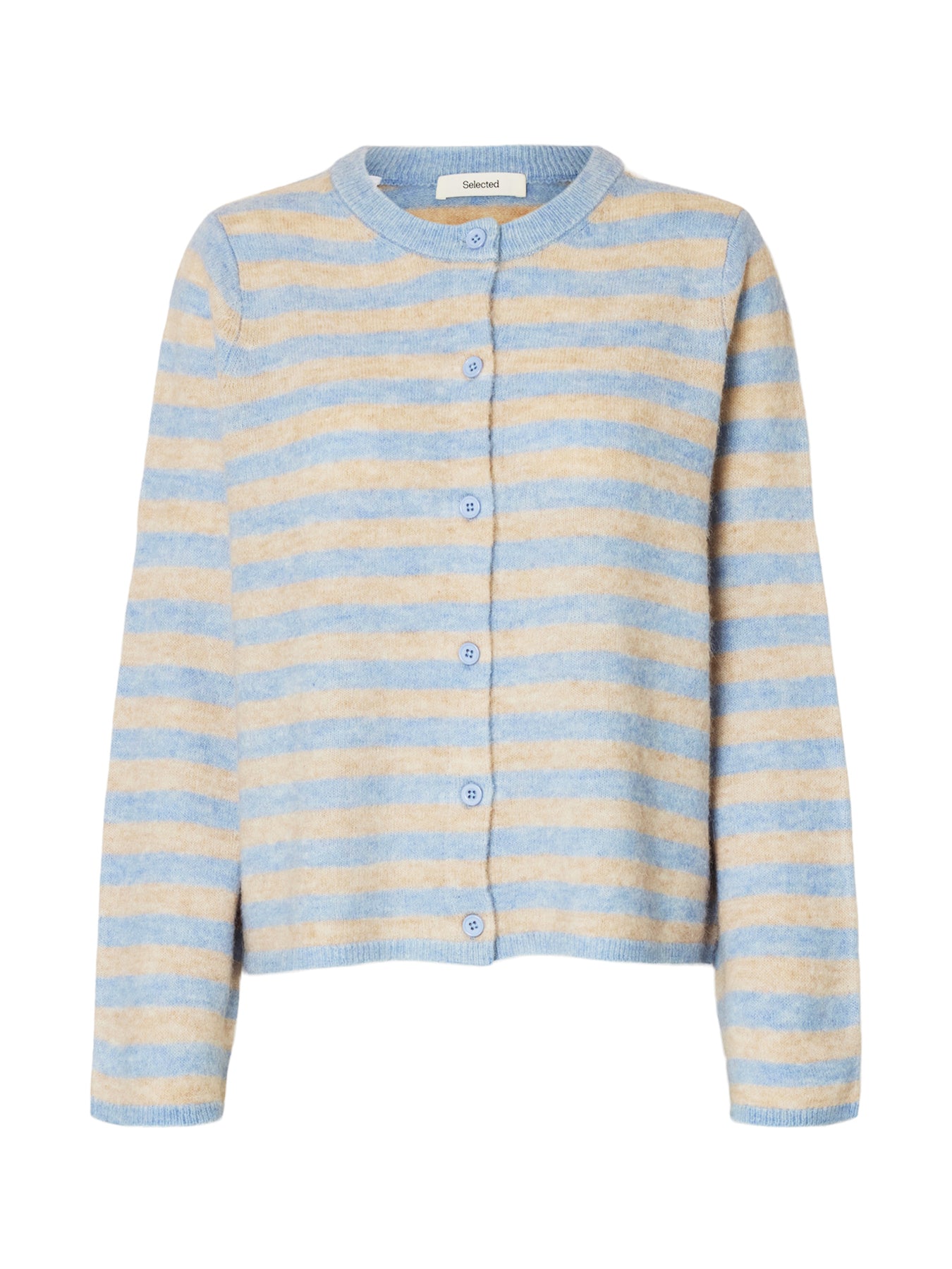 Lulu Long Sleeve Knit Cardigan Blue