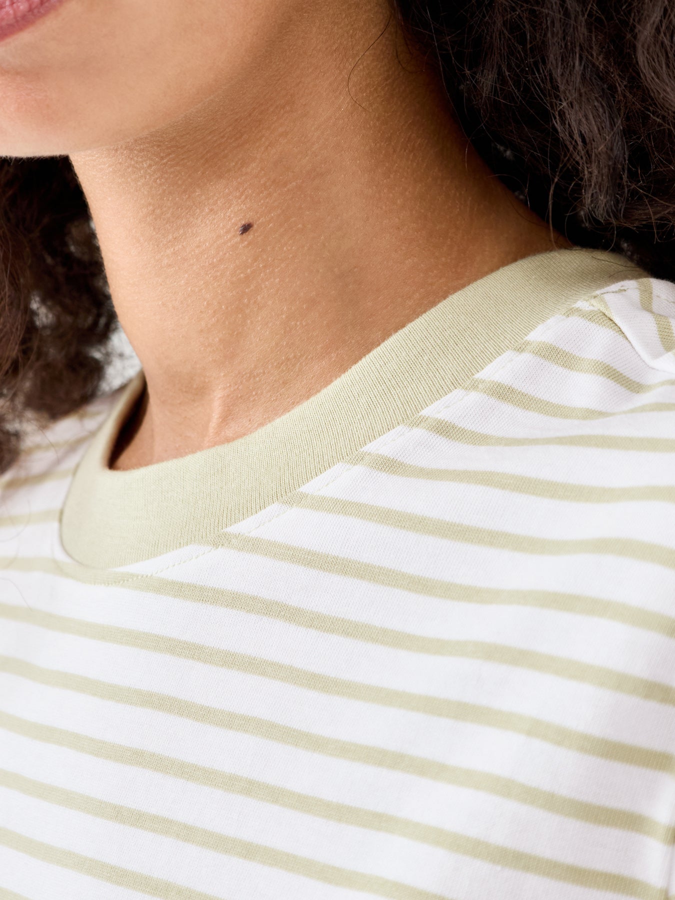 Striped Boxy T-Shirt Neutral