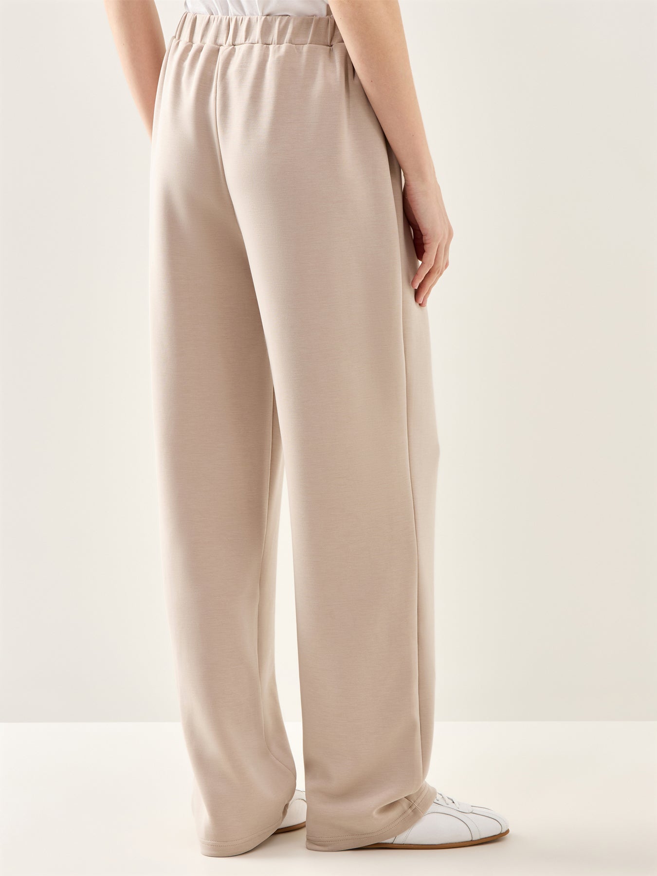 Tenny High-Waist Trousers Cream