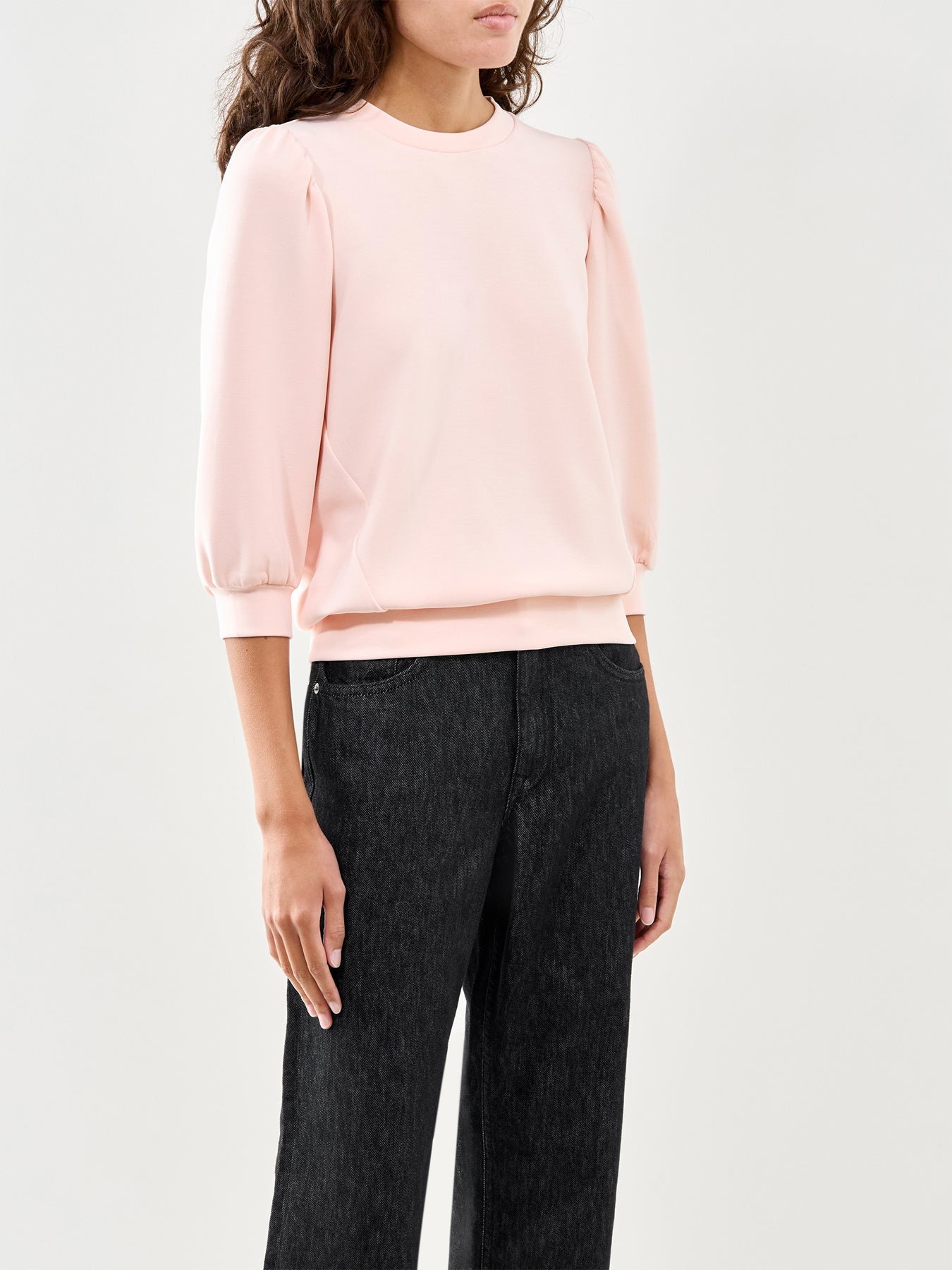 3/4 Sleeve Sweat Top Pale Dogwood