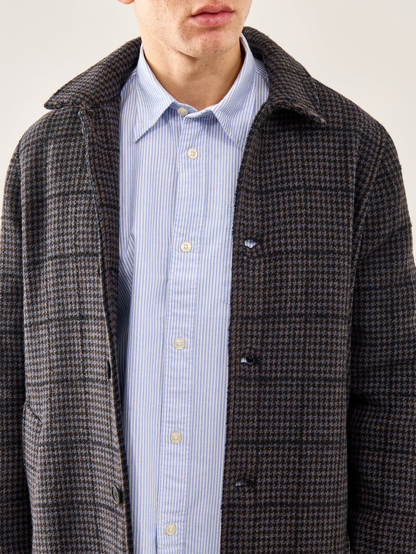 Sander Relaxed Oxford Shirt Blue Stripe