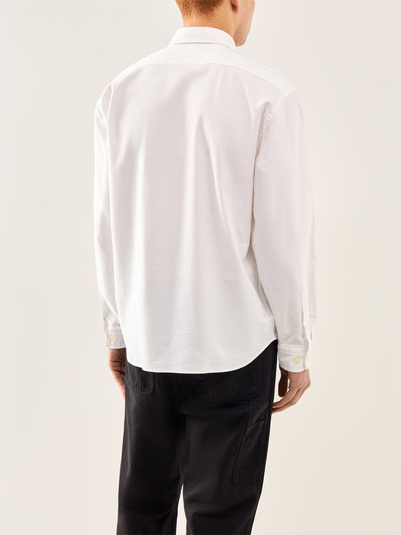 Sander Relaxed Oxford Shirt White