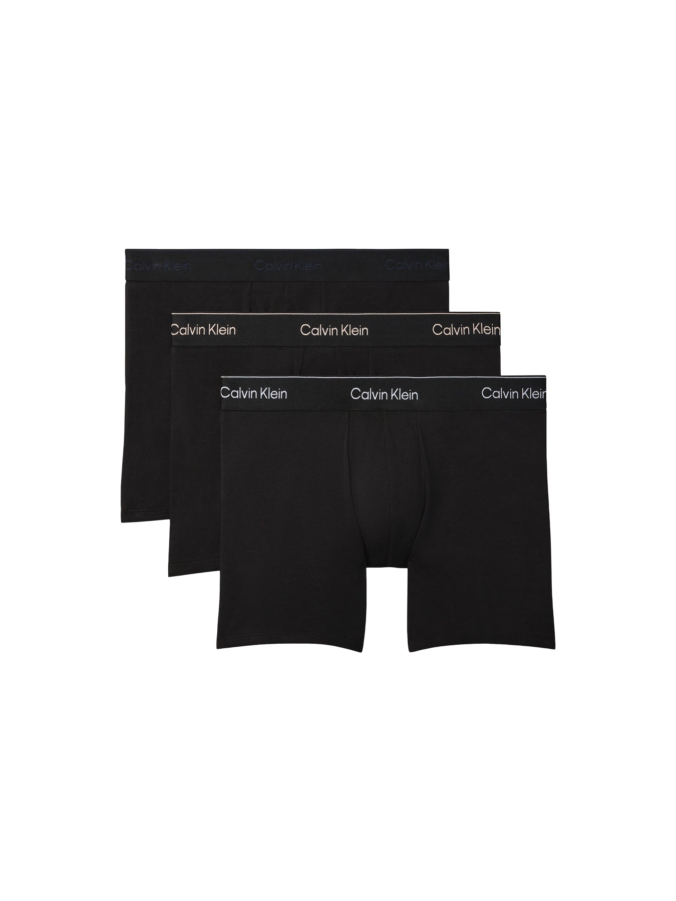 Icon Cotton Stretch Boxer Briefs 3 Pack Black