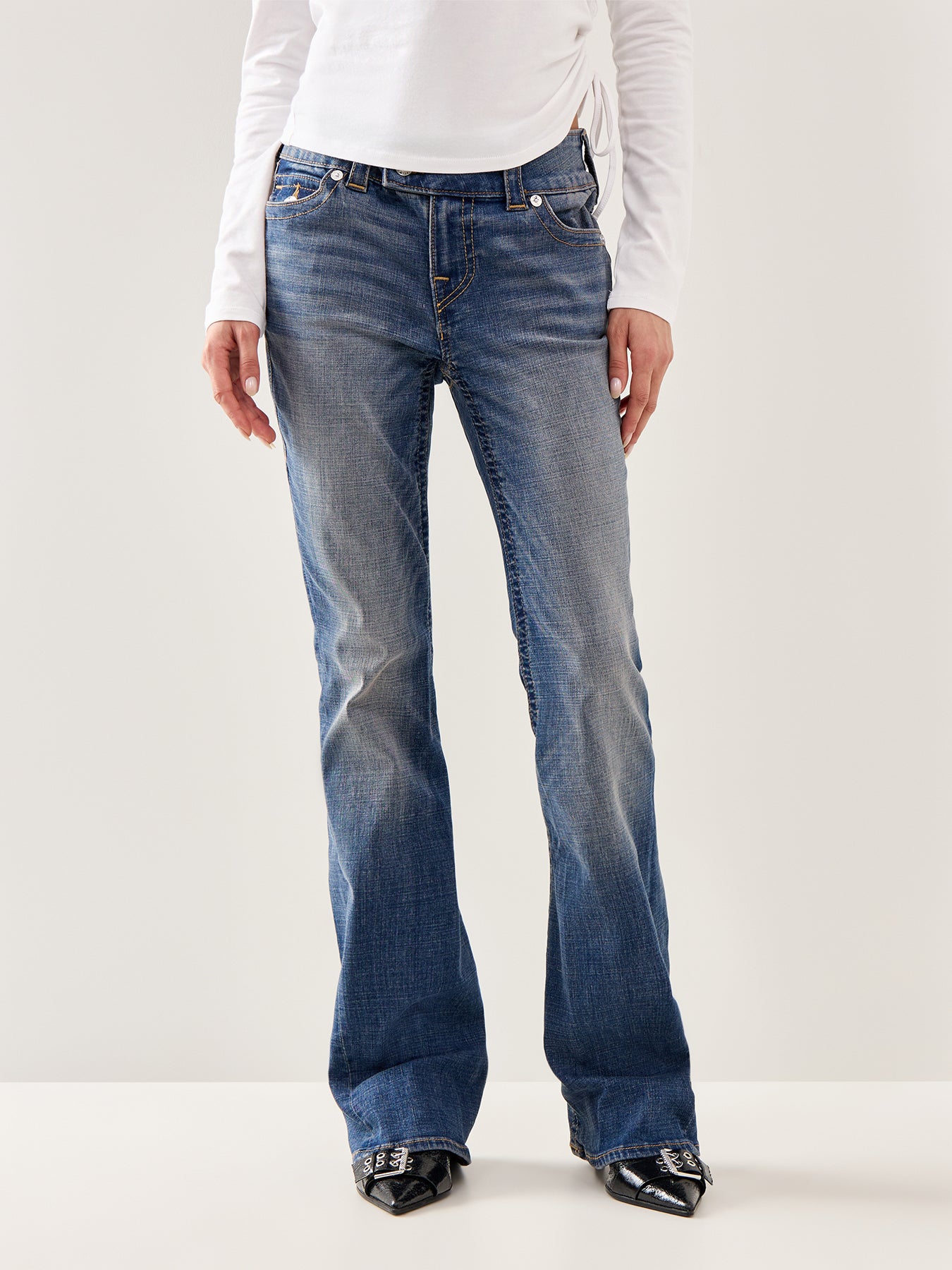 Joey Flare Pocket Jeans Blue