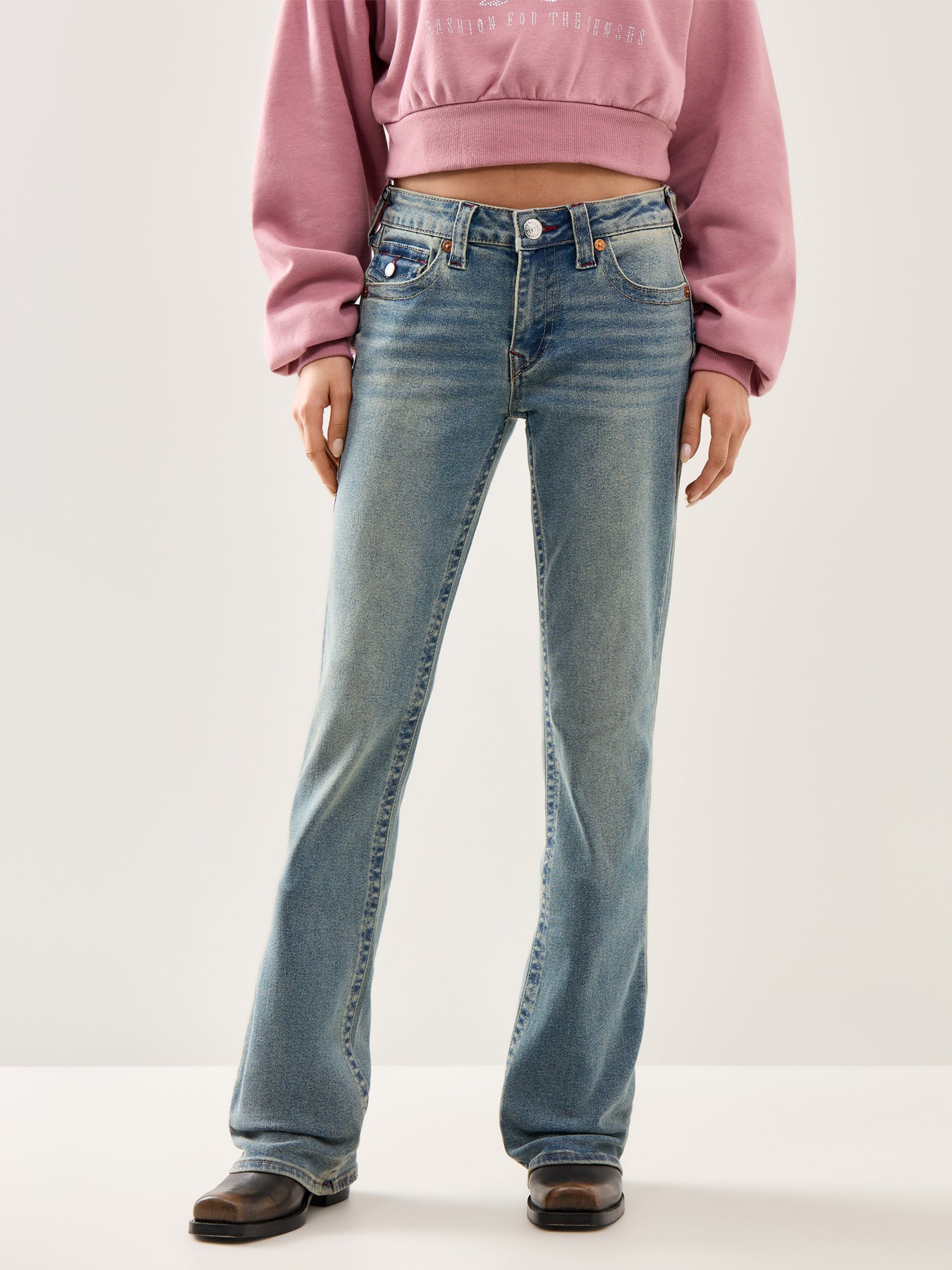 Bootcut Big-T Flap Denim Jeans Blue