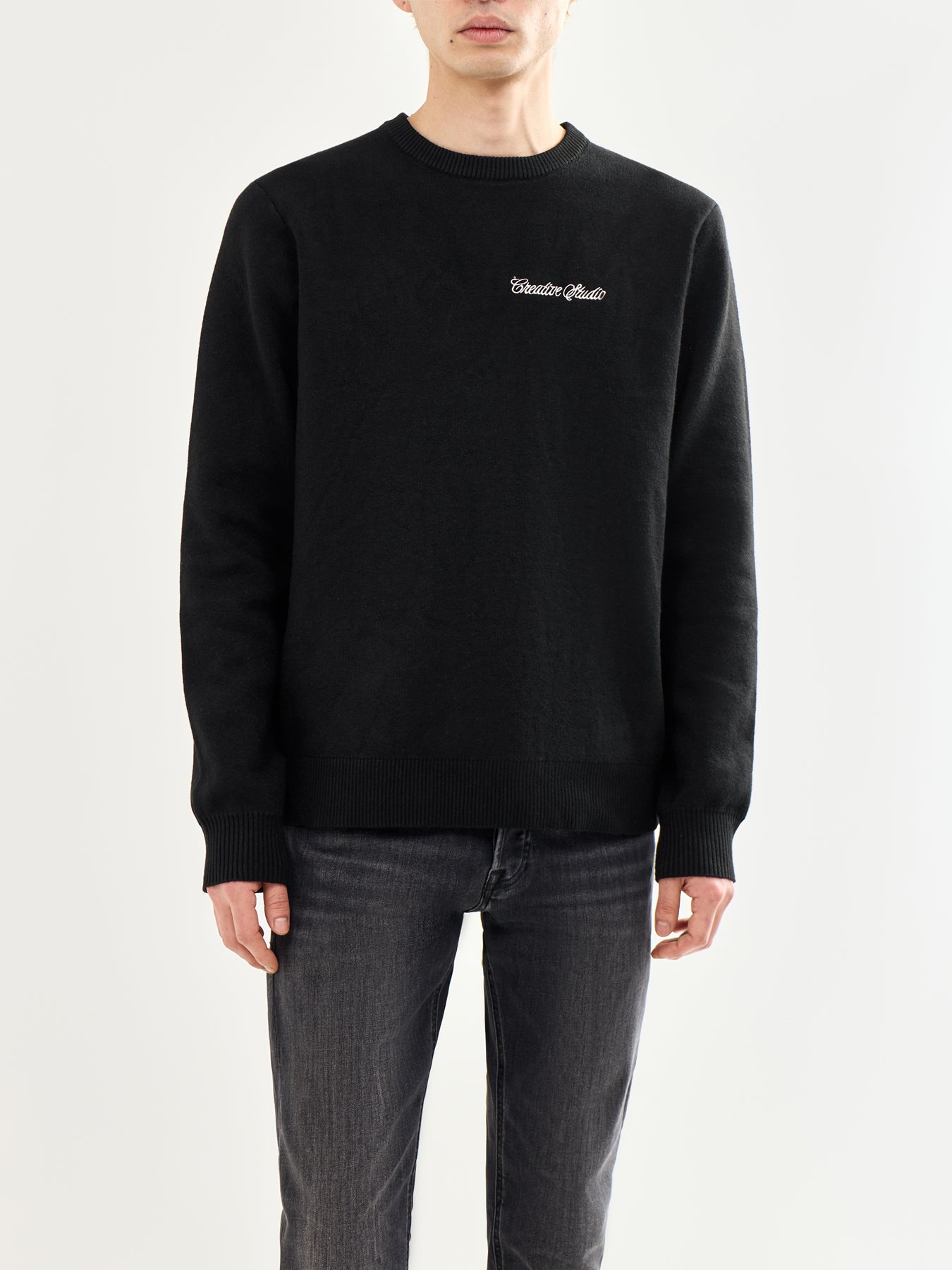 Crew Neck Knit Black