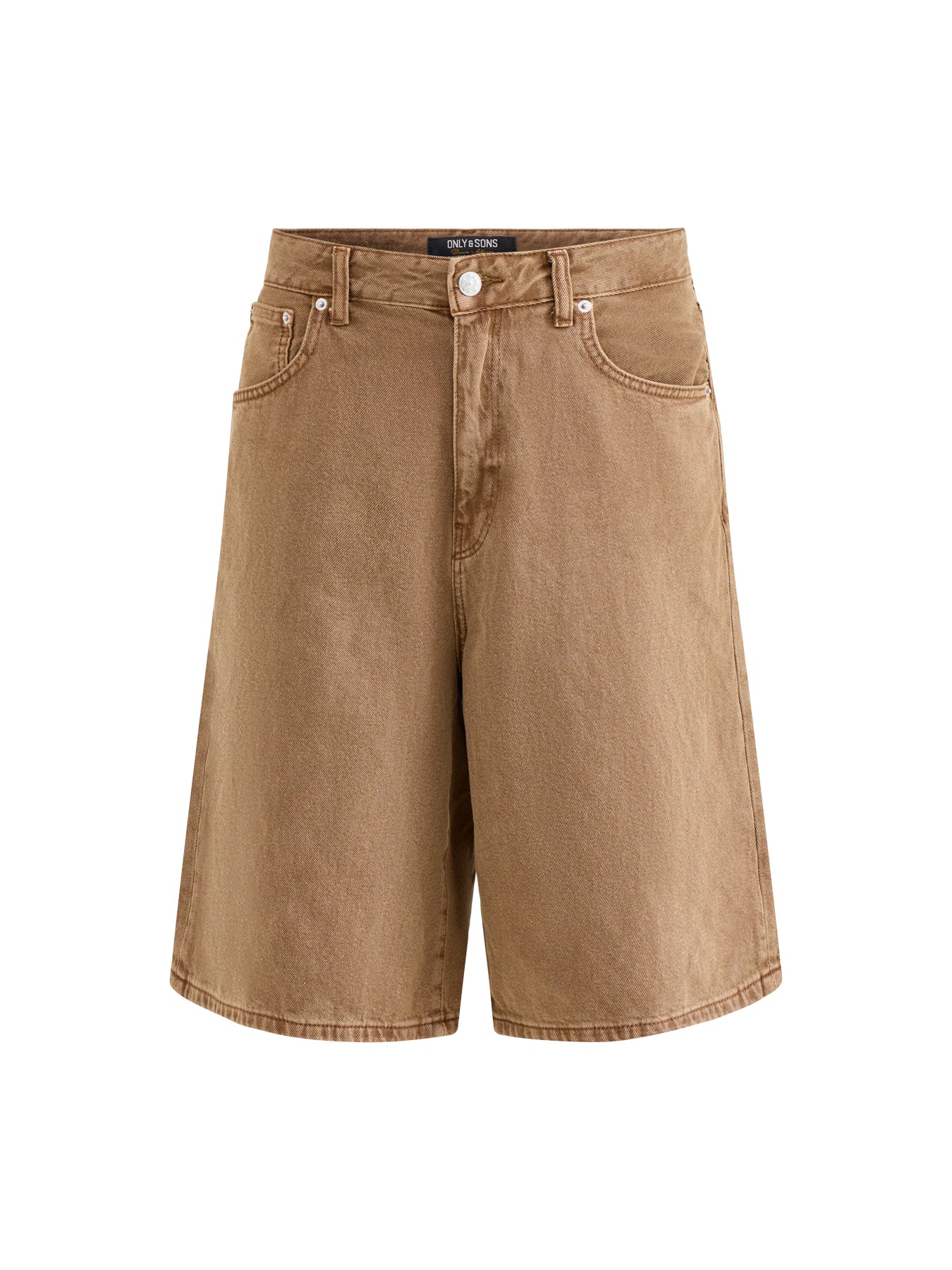 Carl Denim Shorts Brown