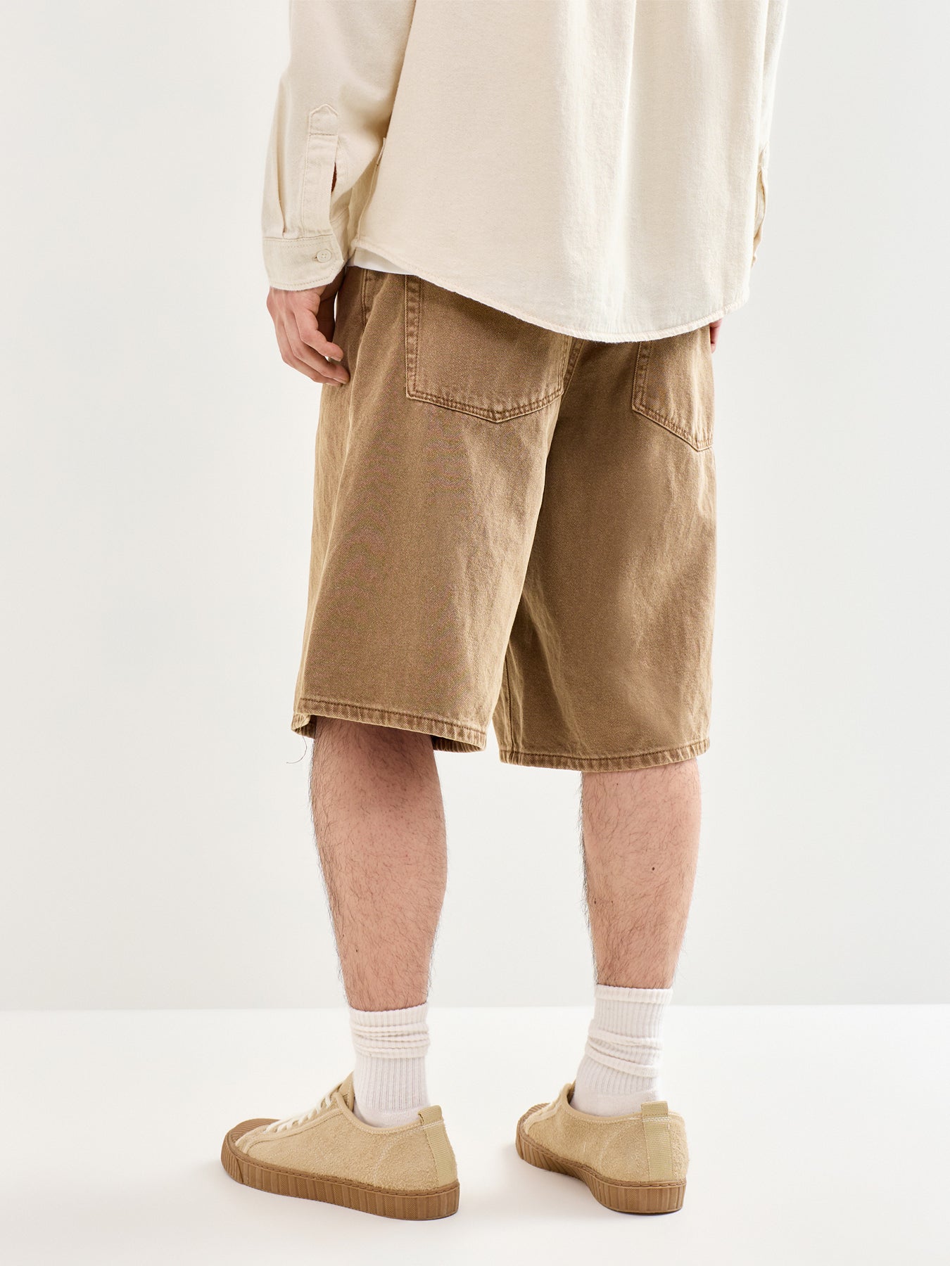 Carl Denim Shorts Brown