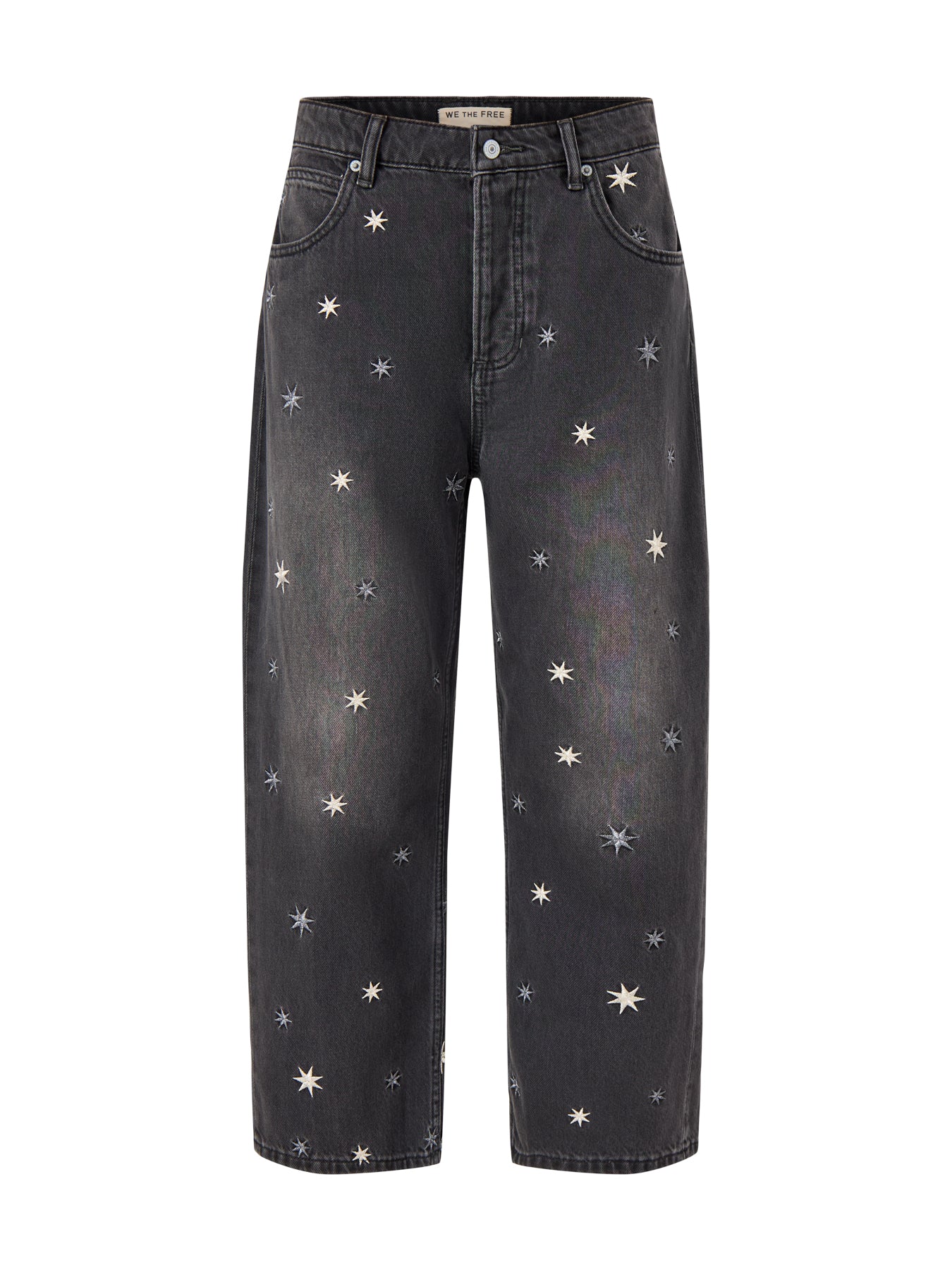 Deep Trance Shine Embroidered Trouser Black