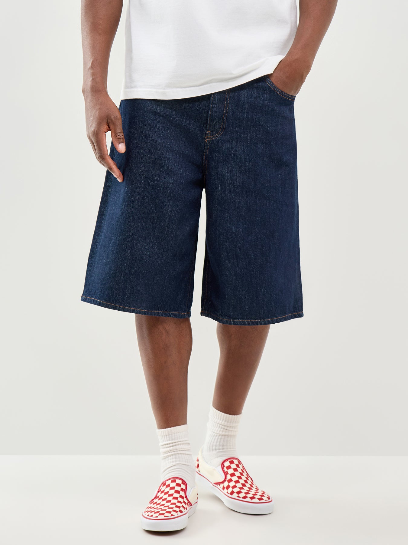 Onscarl Balloon Rinse 6916 Denim Shorts Blue