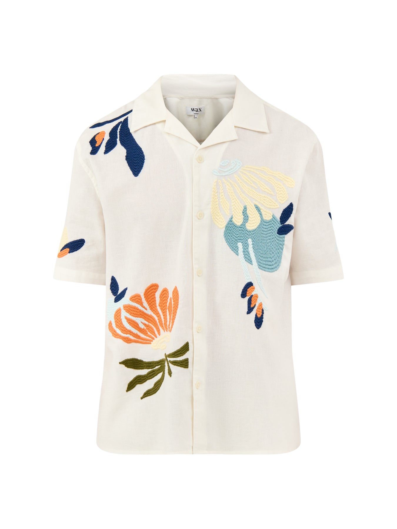 Floral Stitch Short Sleeve Shirt Multi