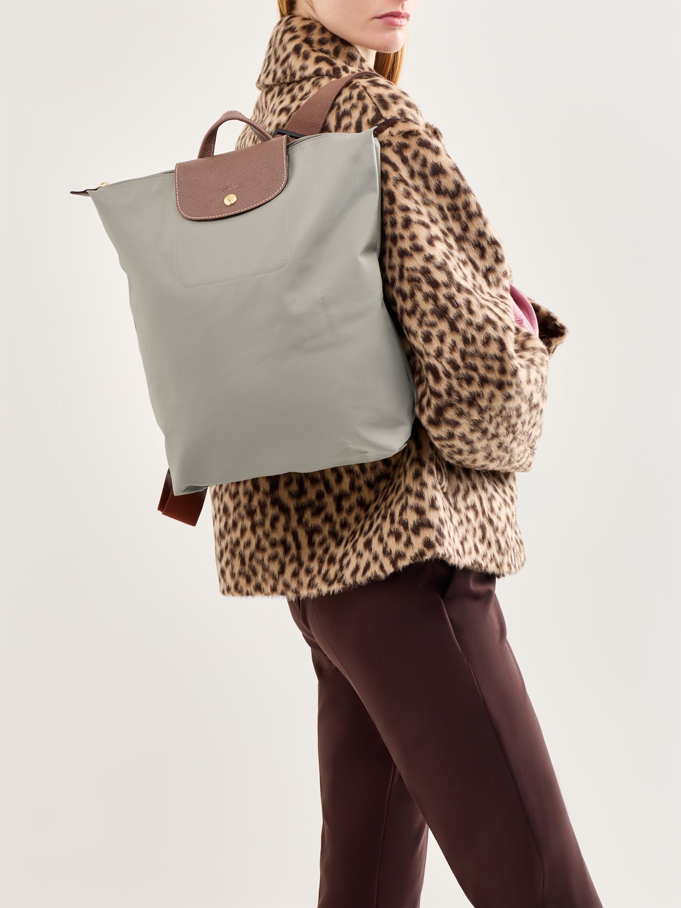 Le Pliage Original Medium Backpack Galet