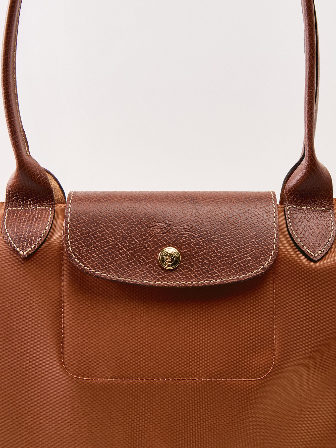 Le Pliage Large Nylon Tote Bag Cognac