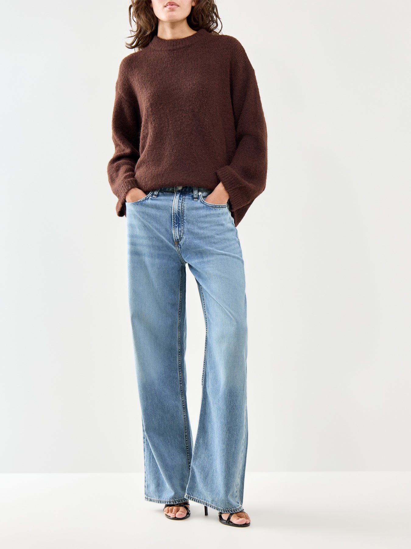 Cece Fluffy Jumper Brown