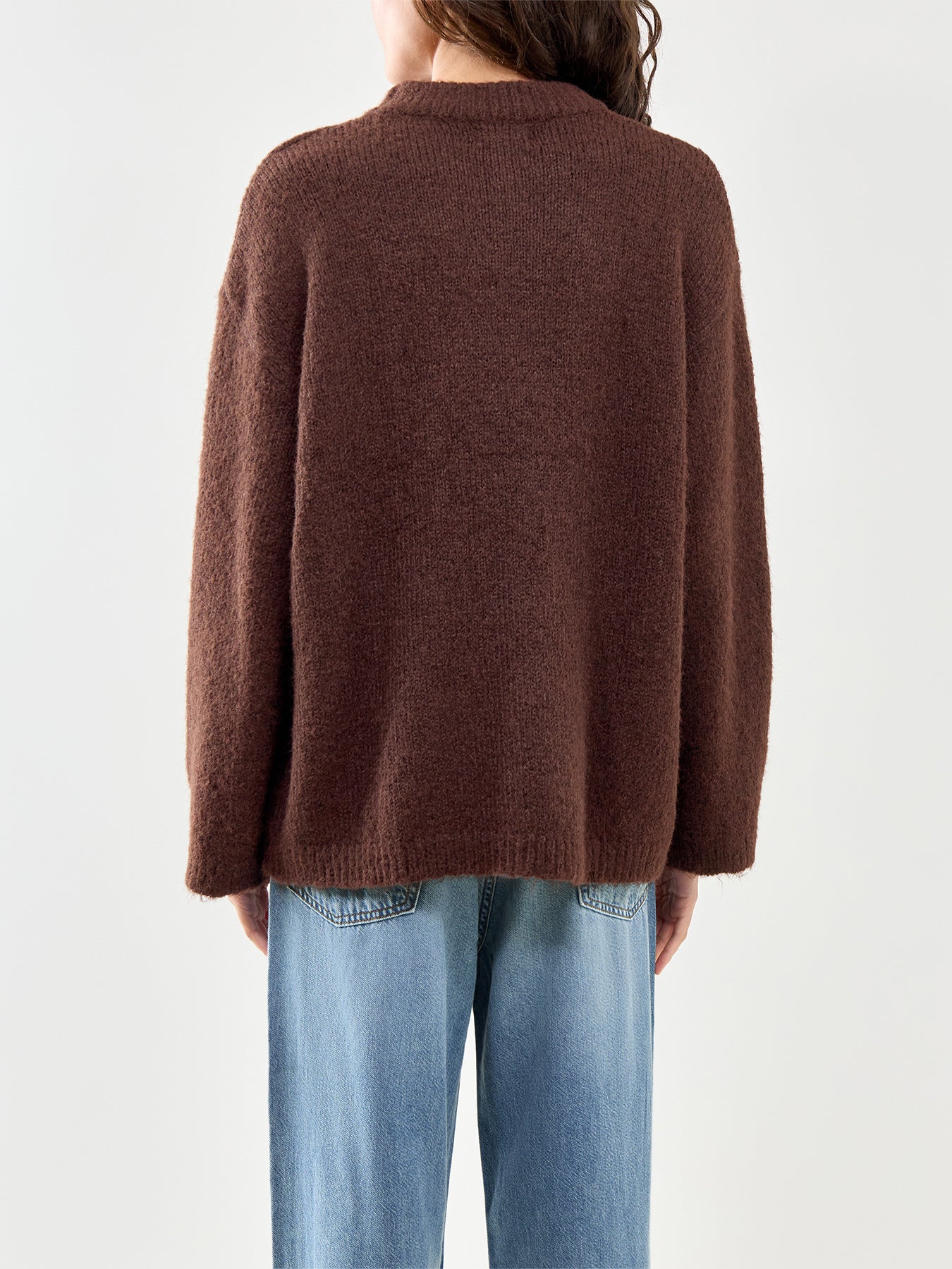 Cece Fluffy Jumper Brown